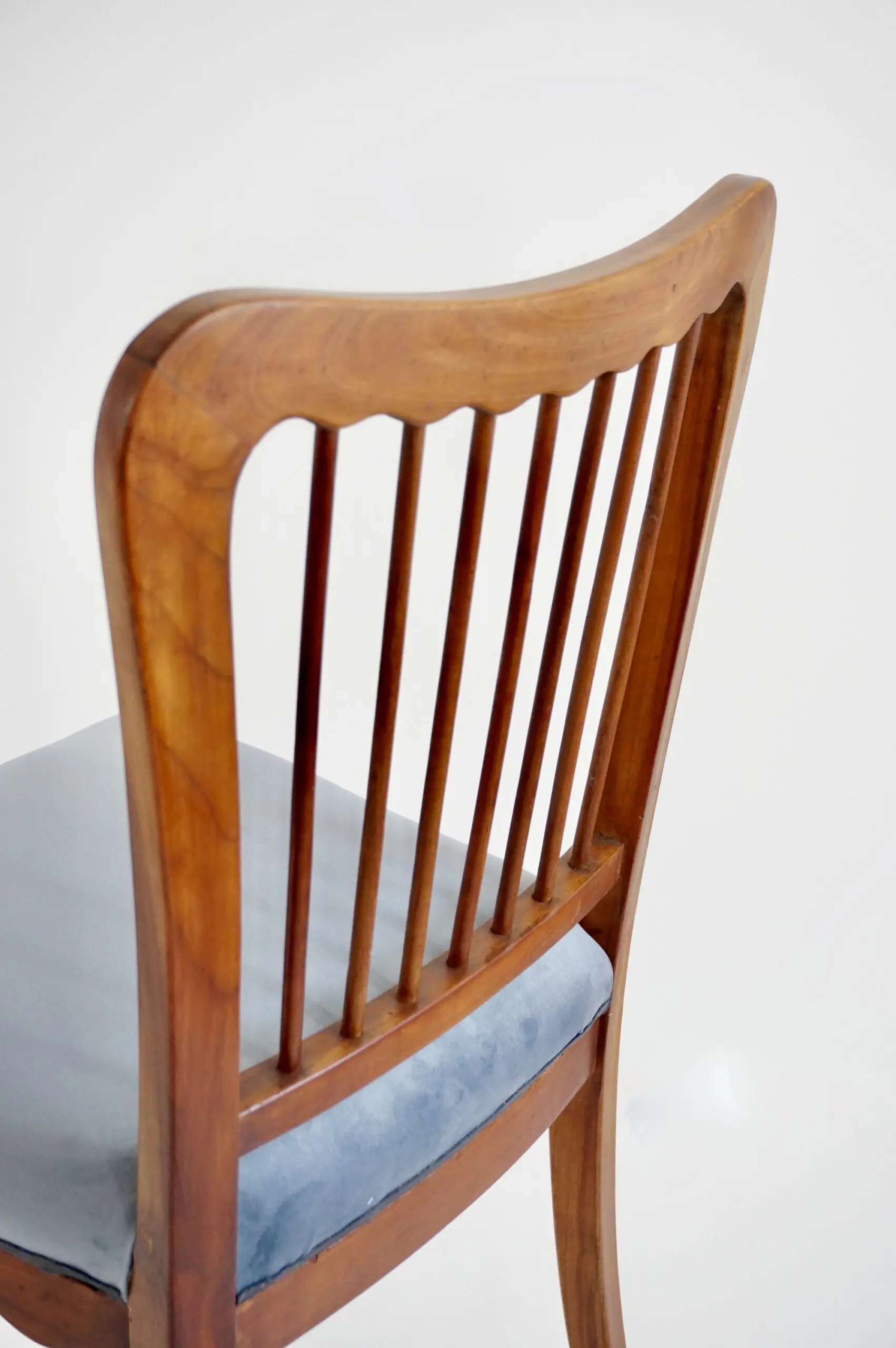 set of six cherrywood Paolo Buffa ondulations dining chairs, 1950 — photo 15
