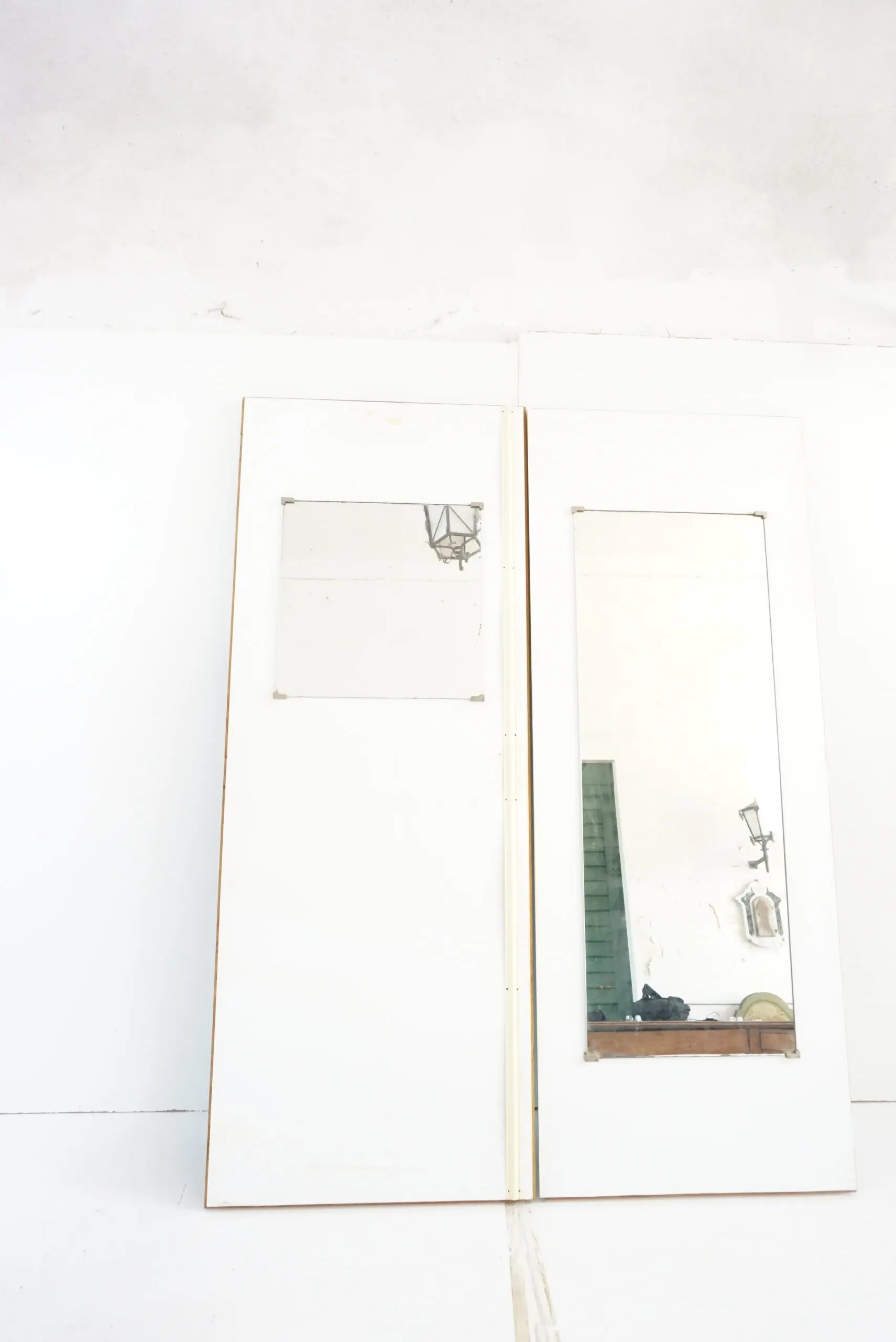 pair of GIO PONTI laminate wall cupboard doors with mirrors Hotel PdP Rome, 1964 — photo 9