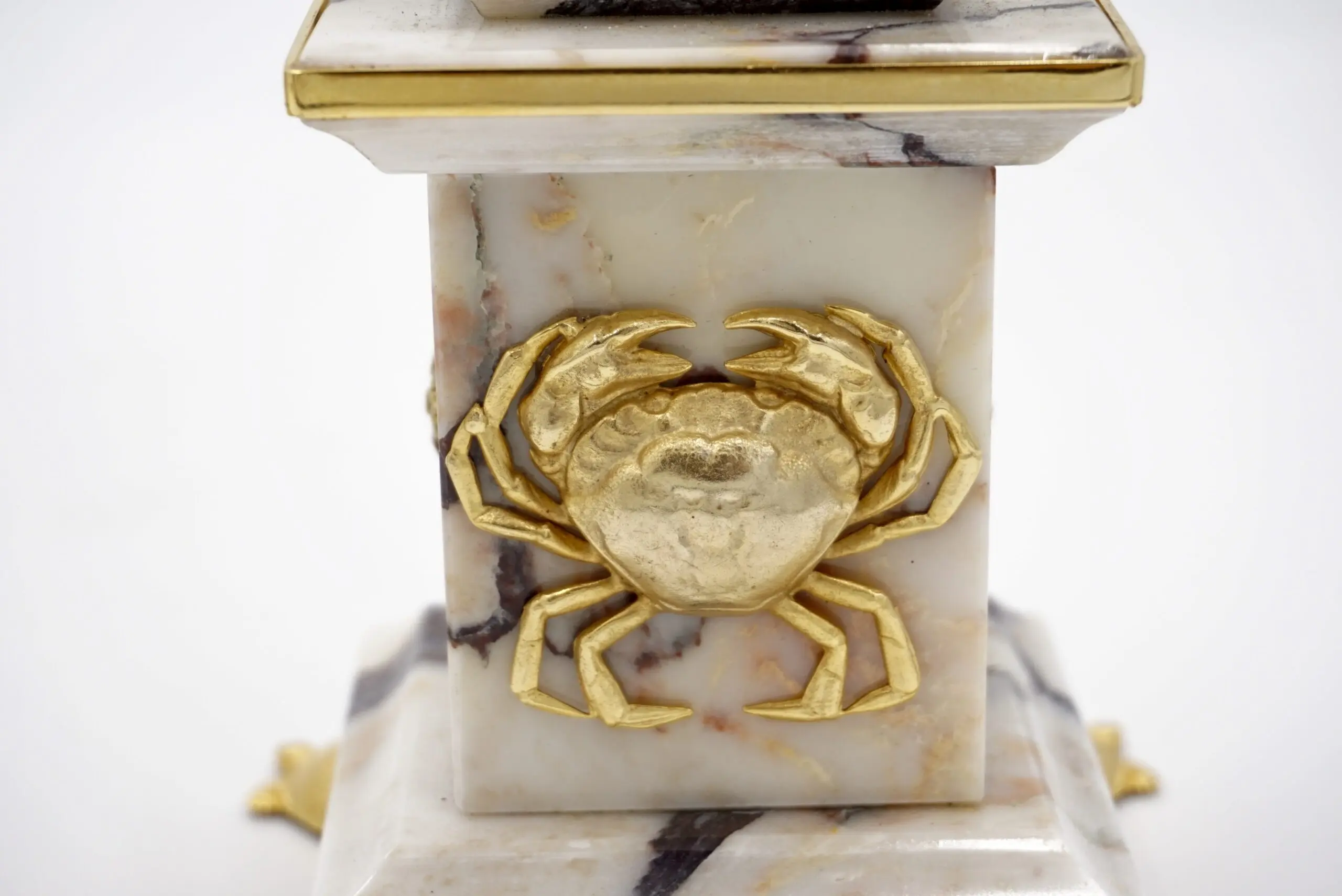 Pair of Breccia Medicea Marble and Bronze Obelisks, "Crabs", Limit.Edition 2018 — photo 8