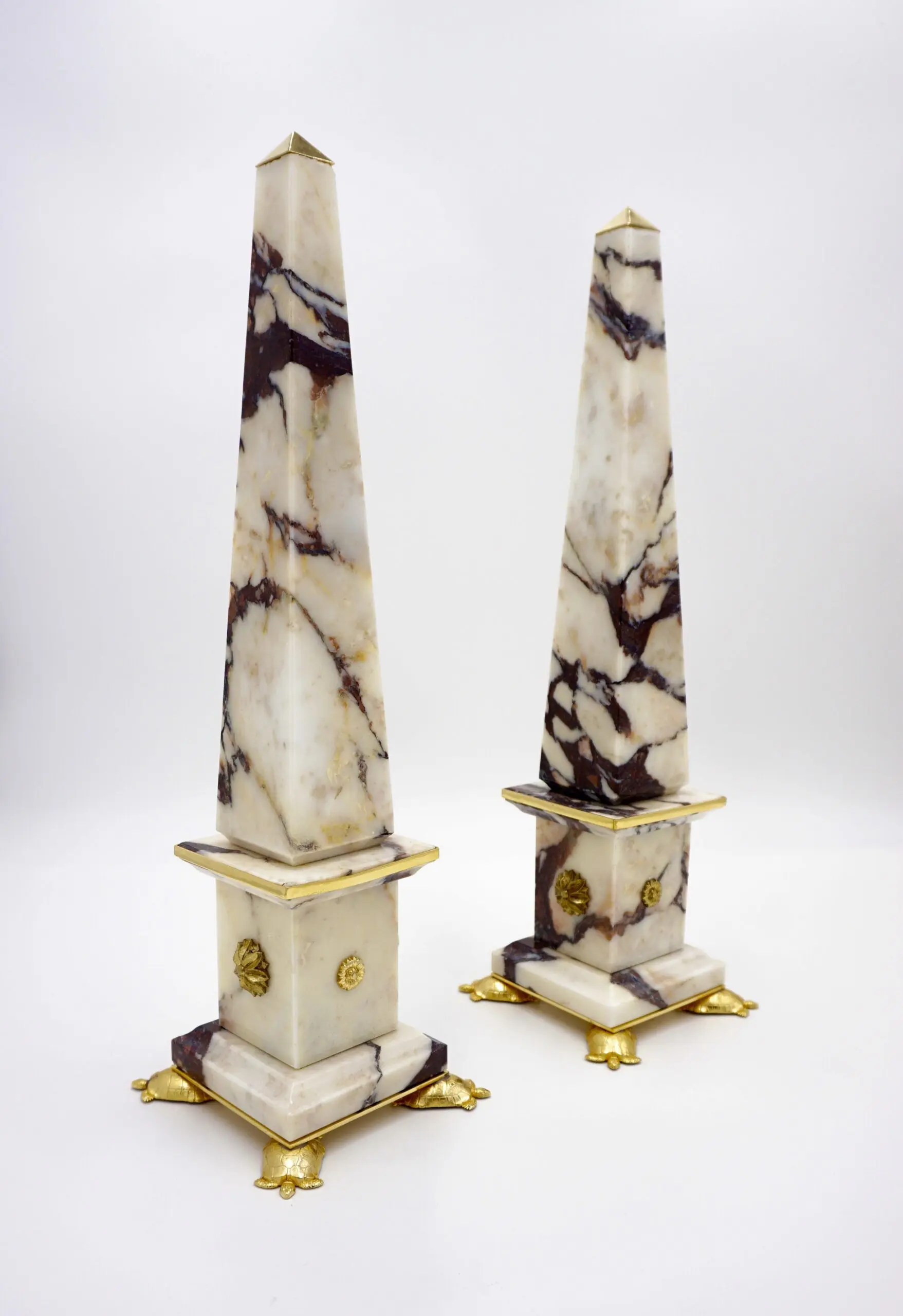 Pair of Breccia Medicea Marble and Bronze Obelisks, "Crabs", Limit.Edition 2018 — photo 12