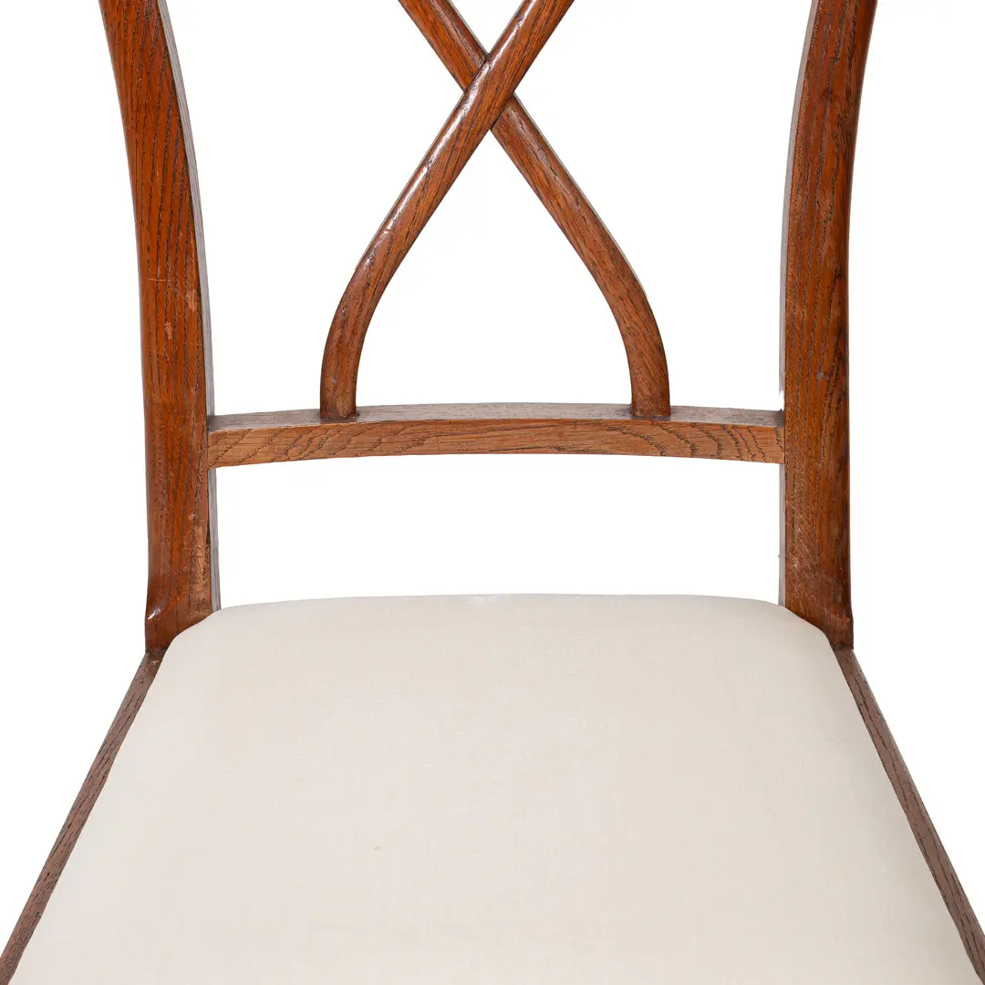 Set of Rare Important Walnut 12 Dining Chairs Attributed Paolo Buffa, circa 1950 — photo 12