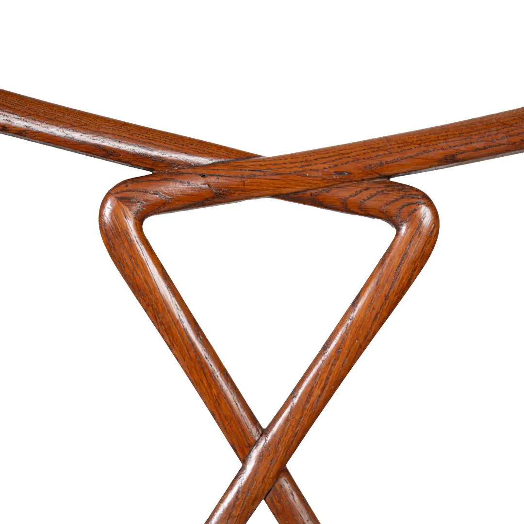 Set of Rare Important Walnut 12 Dining Chairs Attributed Paolo Buffa, circa 1950 — photo 16
