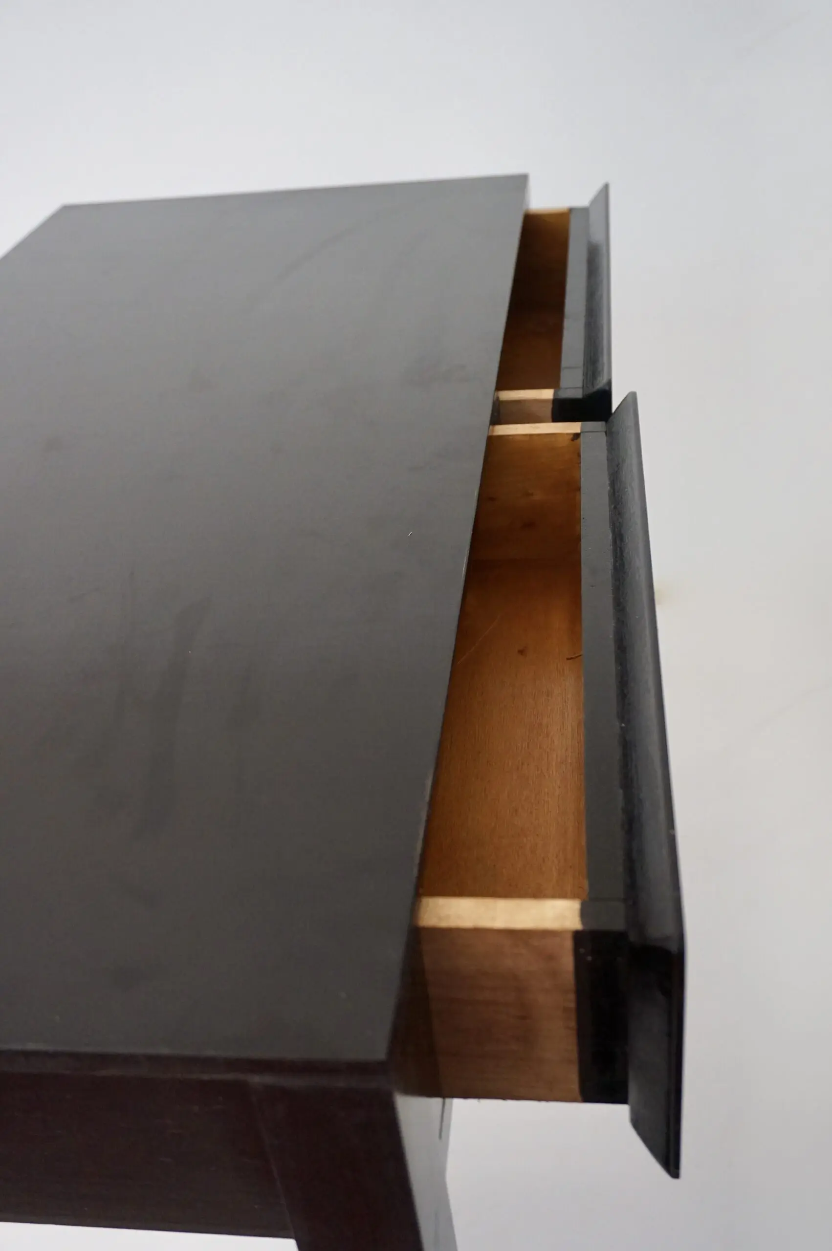 pair of Gio Ponti black lacquered console vanity tables from Hotel Royal, 1955 — photo 11