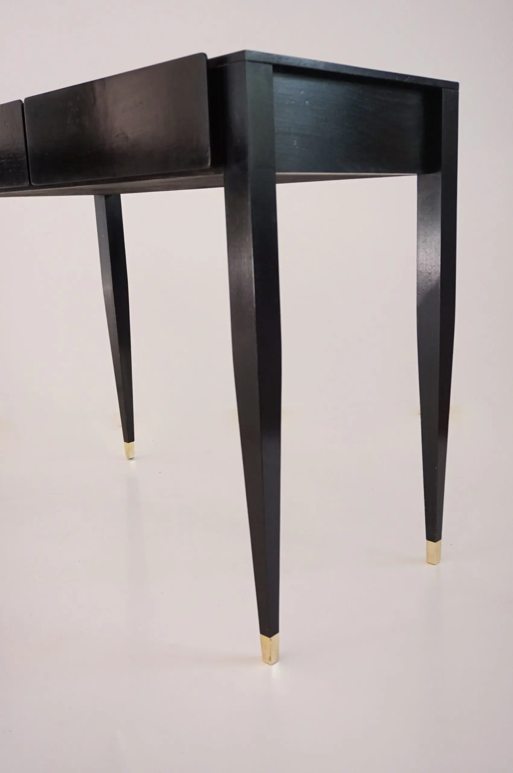 pair of Gio Ponti black lacquered console vanity tables from Hotel Royal, 1955 — photo 8