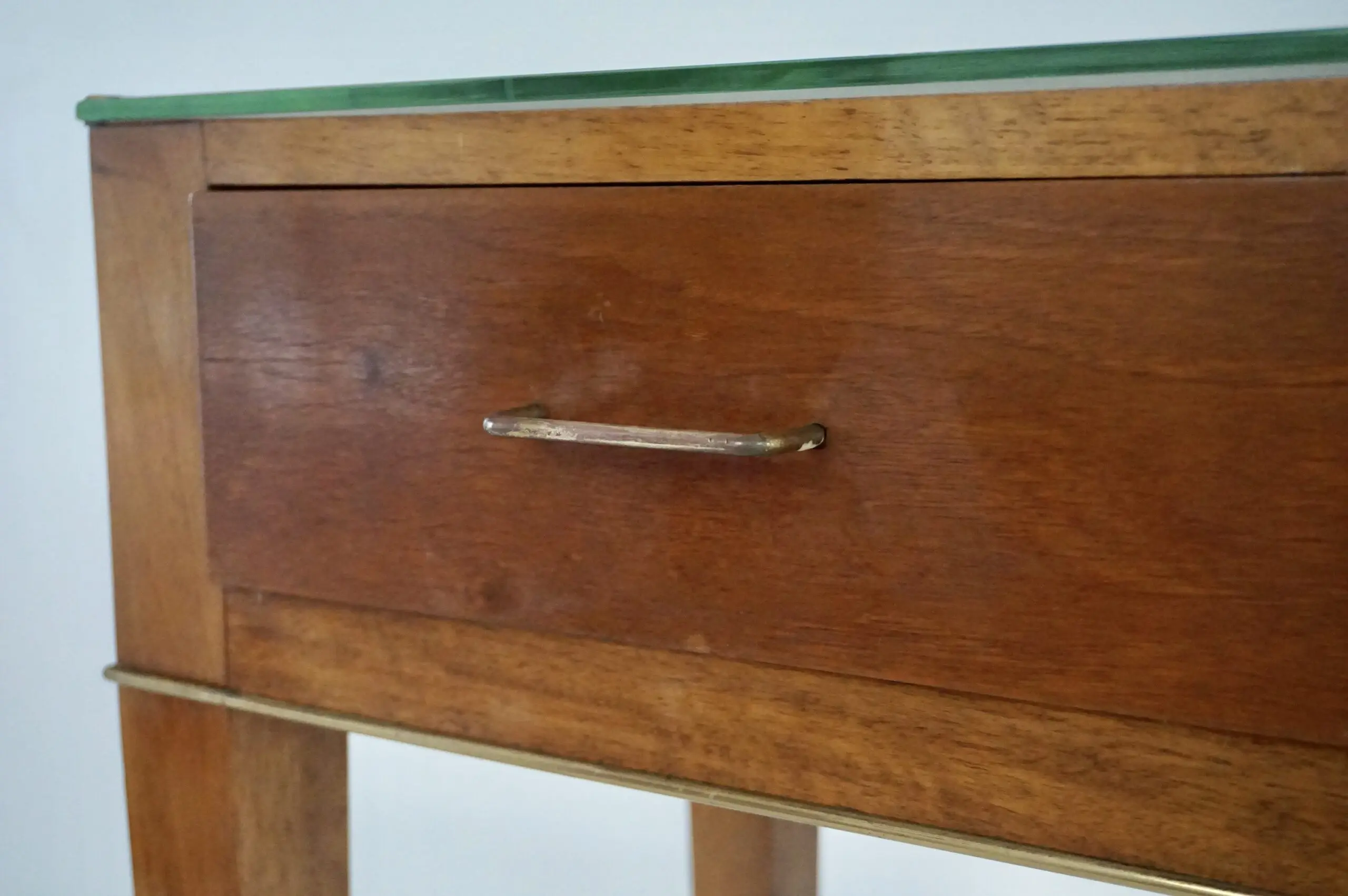 Fine Gio Ponti large unique console table, four drawers, cherrywood, brass, 1955 — photo 6