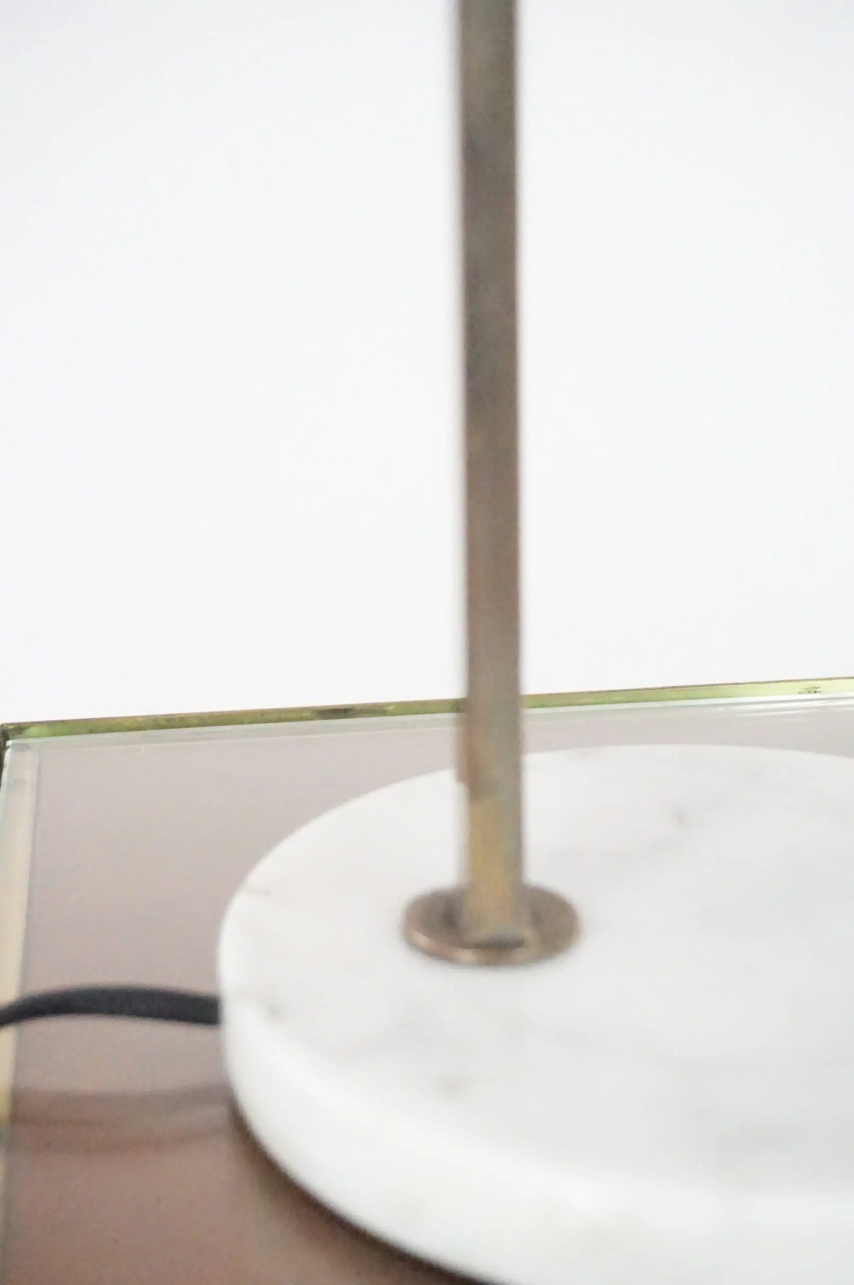 a rare stilux marble and brass table lamp, 1950 — image 3