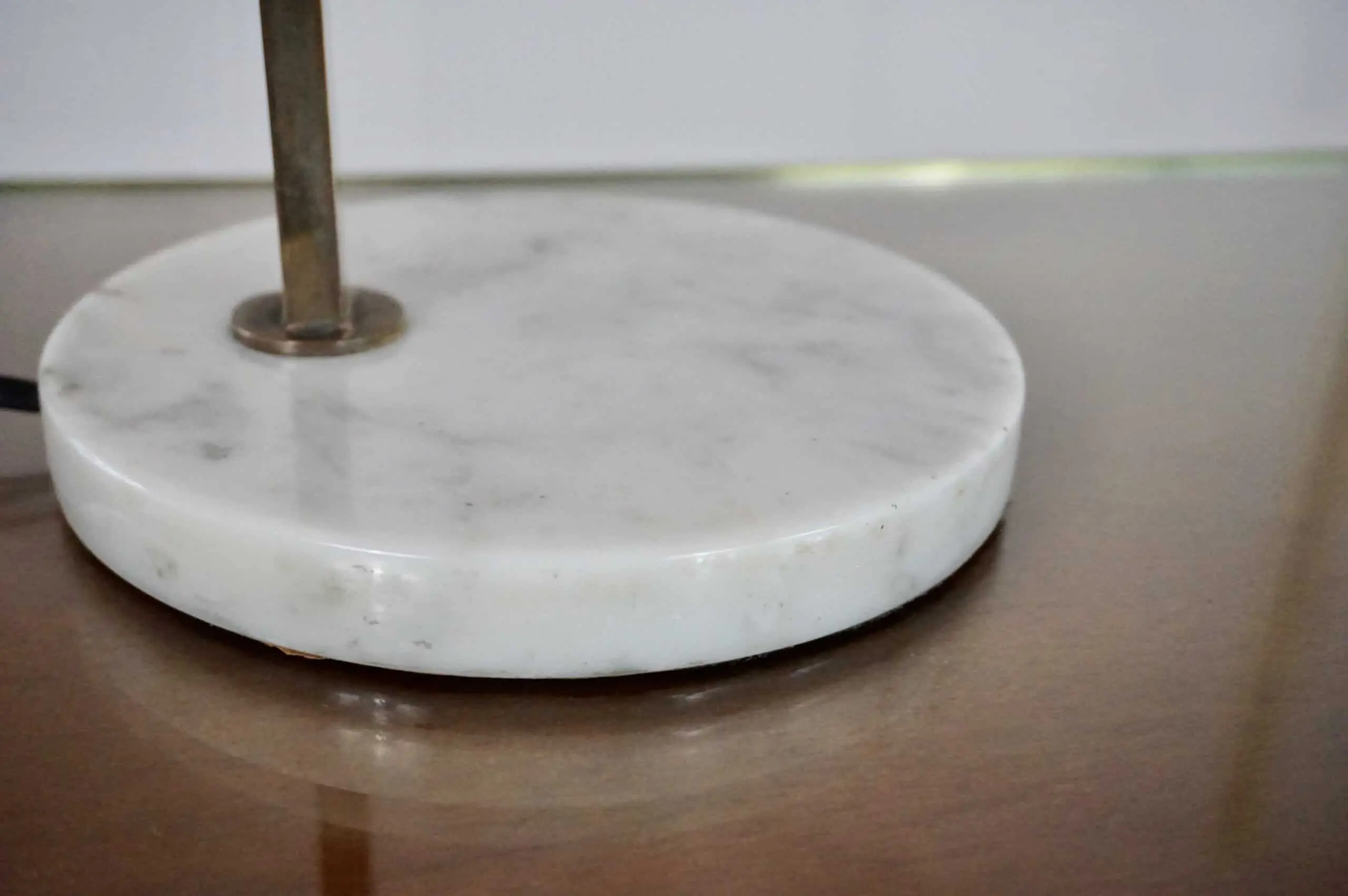 a rare stilux marble and brass table lamp, 1950 — photo 5