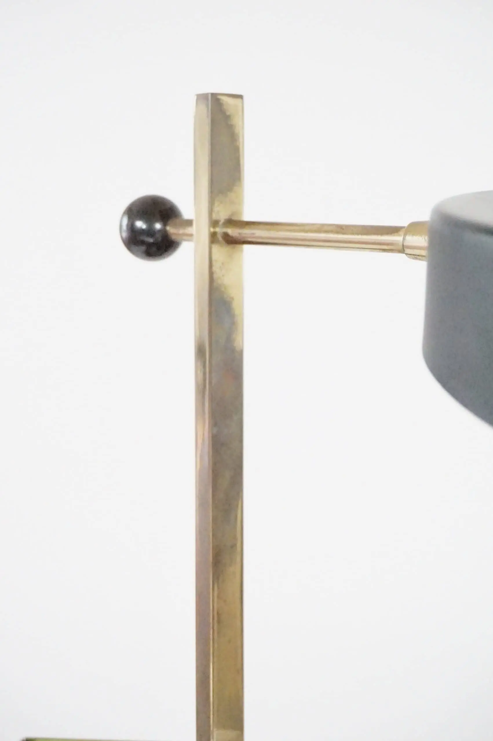 a rare stilux marble and brass table lamp, 1950 — photo 9