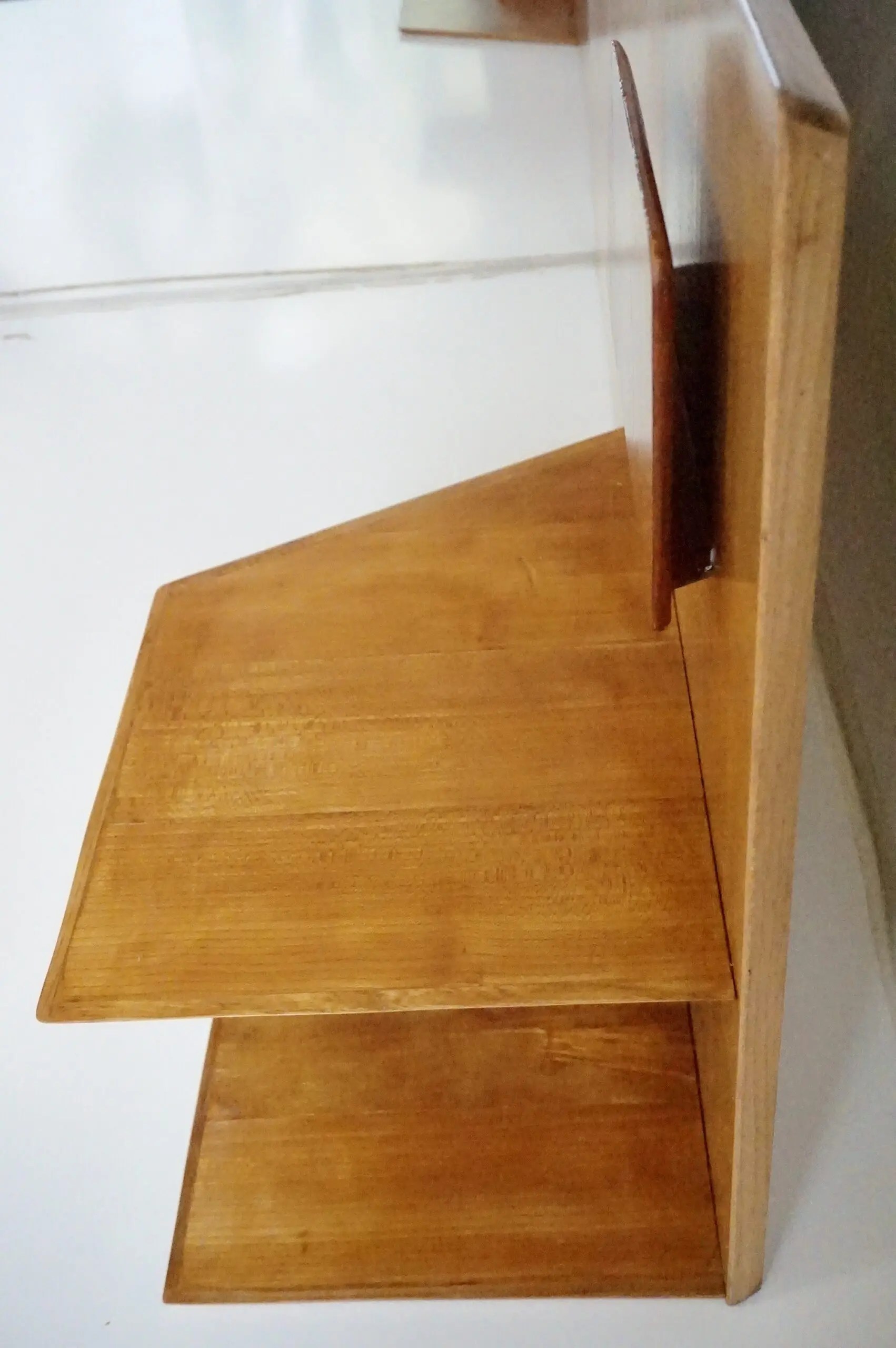 Gio Ponti pair of rare elm wood Headboards fitted bedside tables, Hotel Royal, 1955 — photo 10