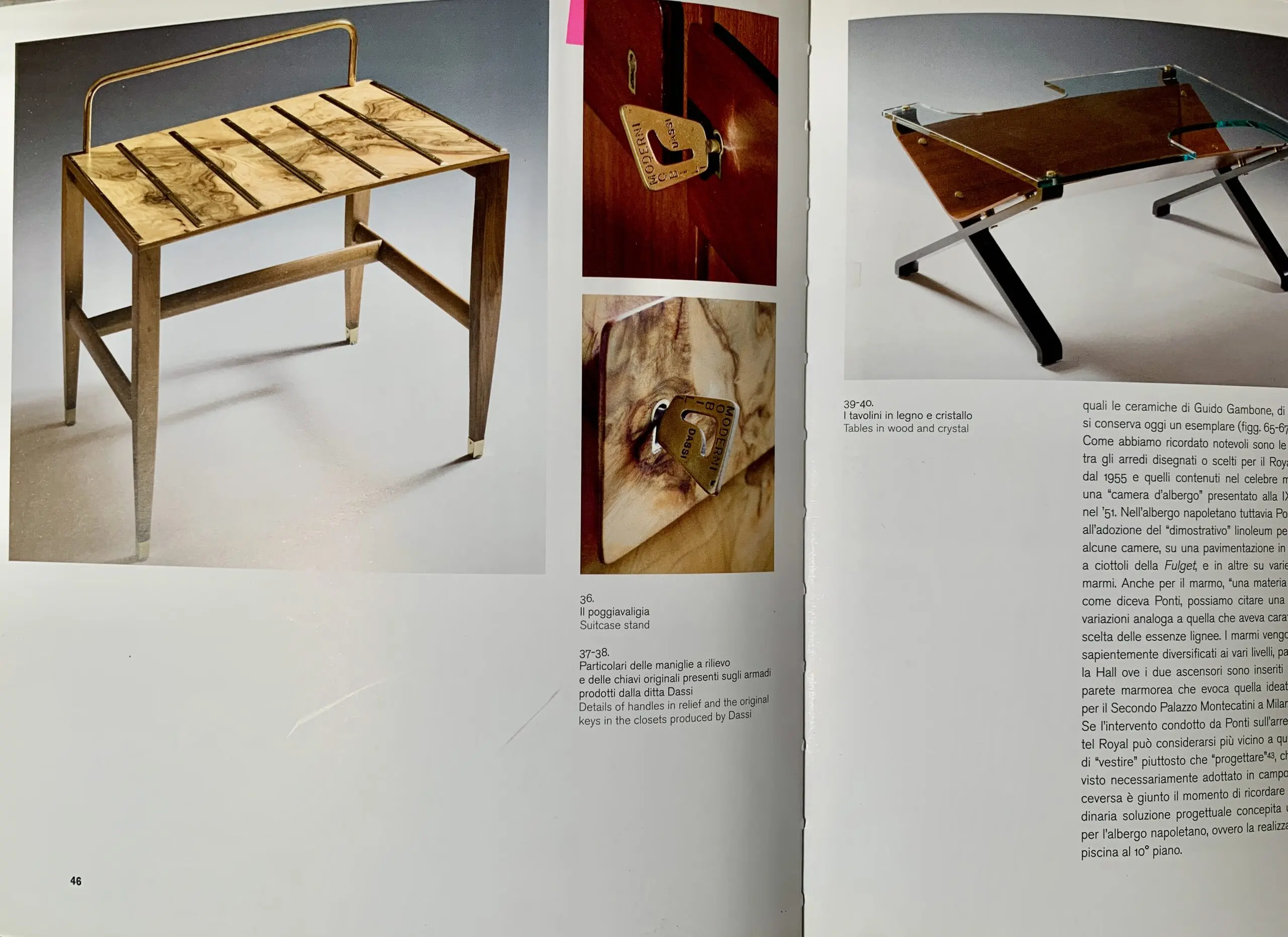 Pair of Gio Ponti Walnut Side Tables, Luggage Racks for Hotel Royal Naples, 1955 — photo 18