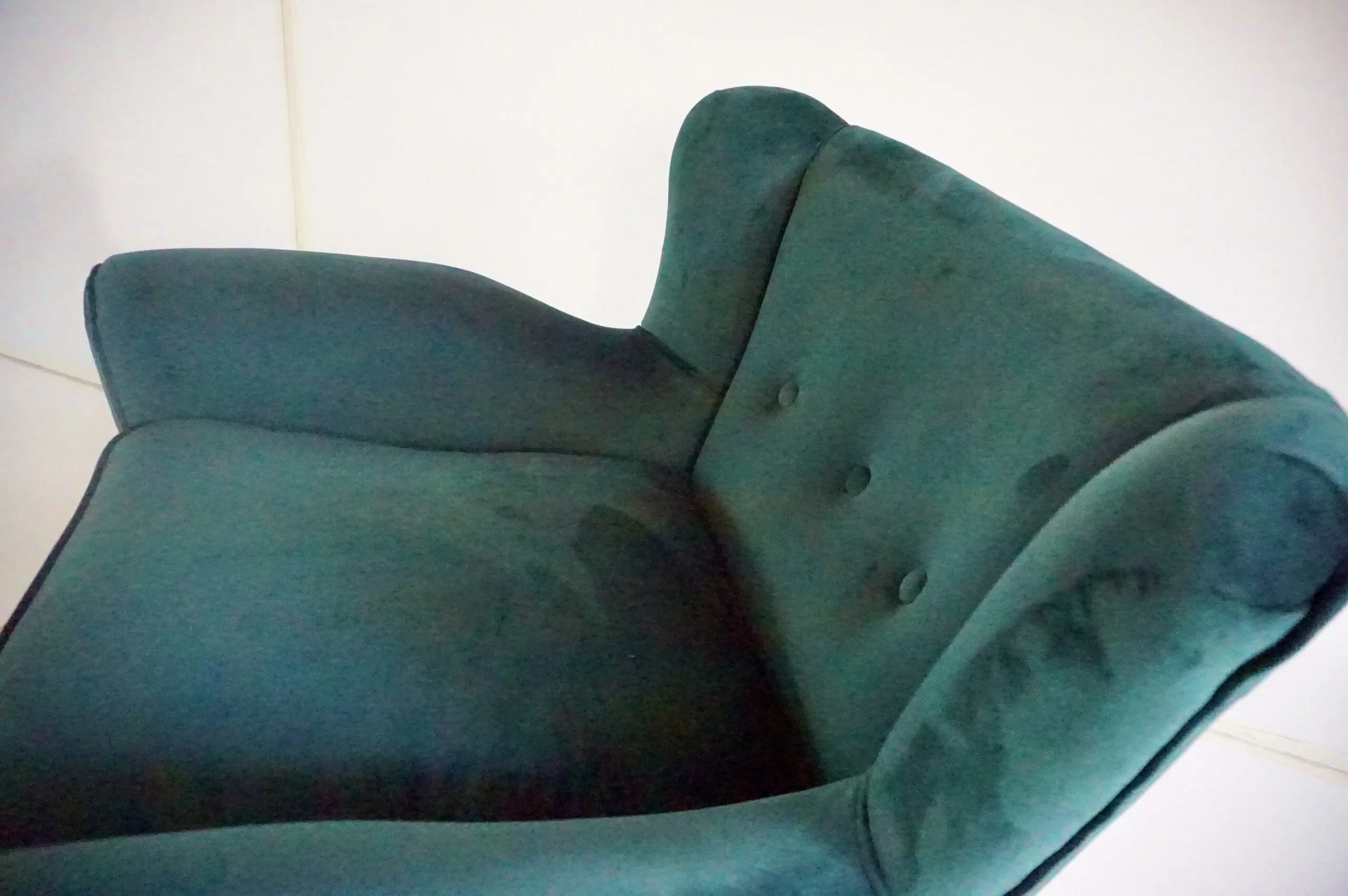 pair of fine Maurizio Tempestini forest green velvet armchairs, Florence, 1938 — photo 16