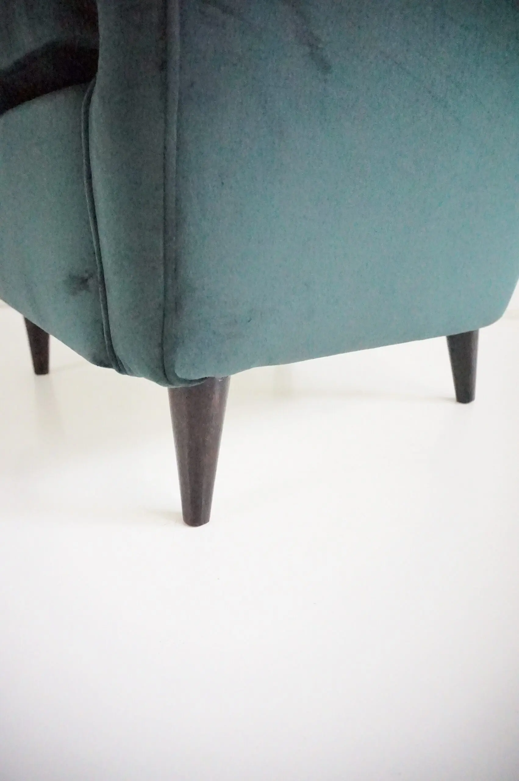pair of fine Maurizio Tempestini forest green velvet armchairs, Florence, 1938 — photo 13