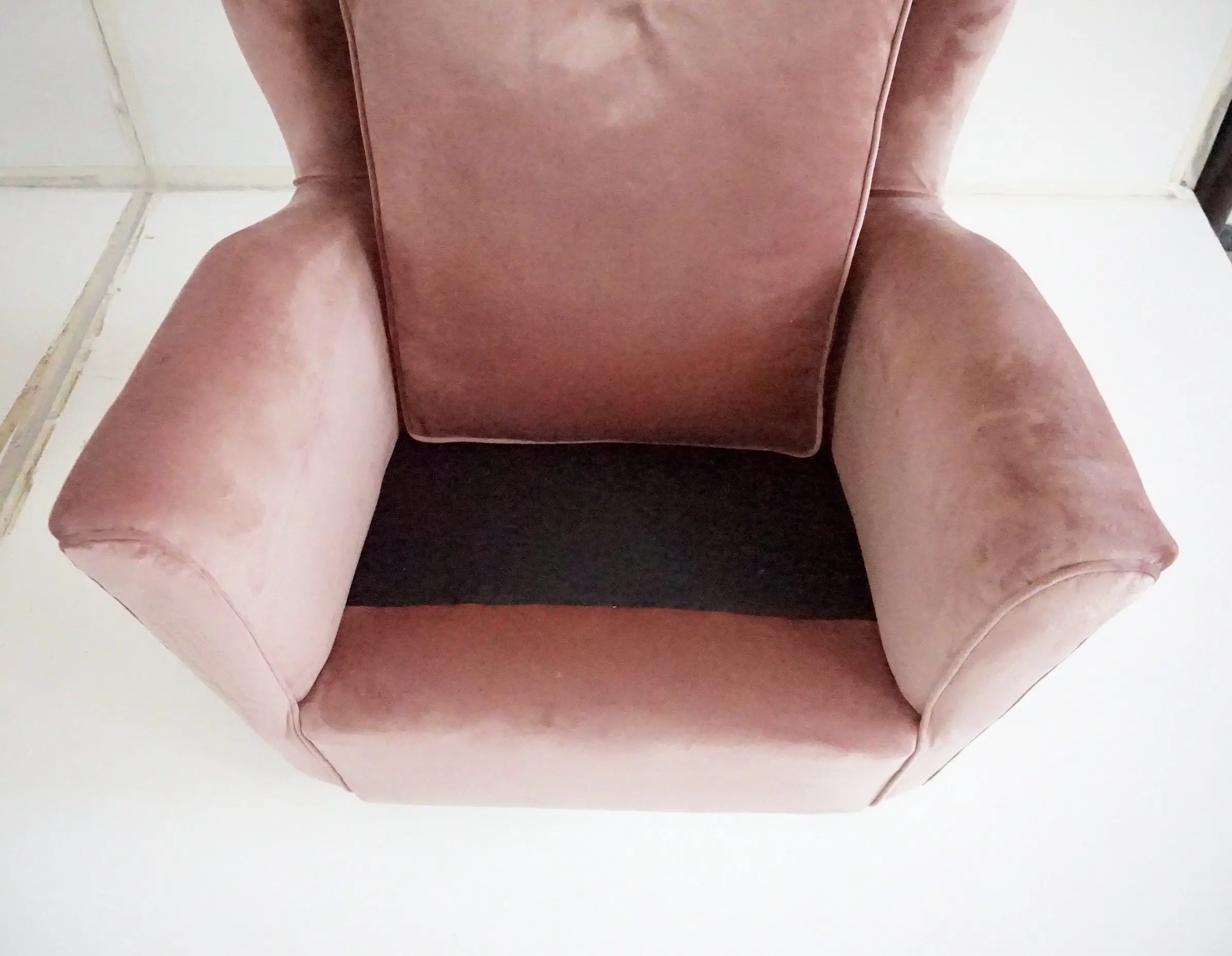 pair of fine Maurizio Tempestini old rose  velvet armchairs, Florence, 1938 — photo 18