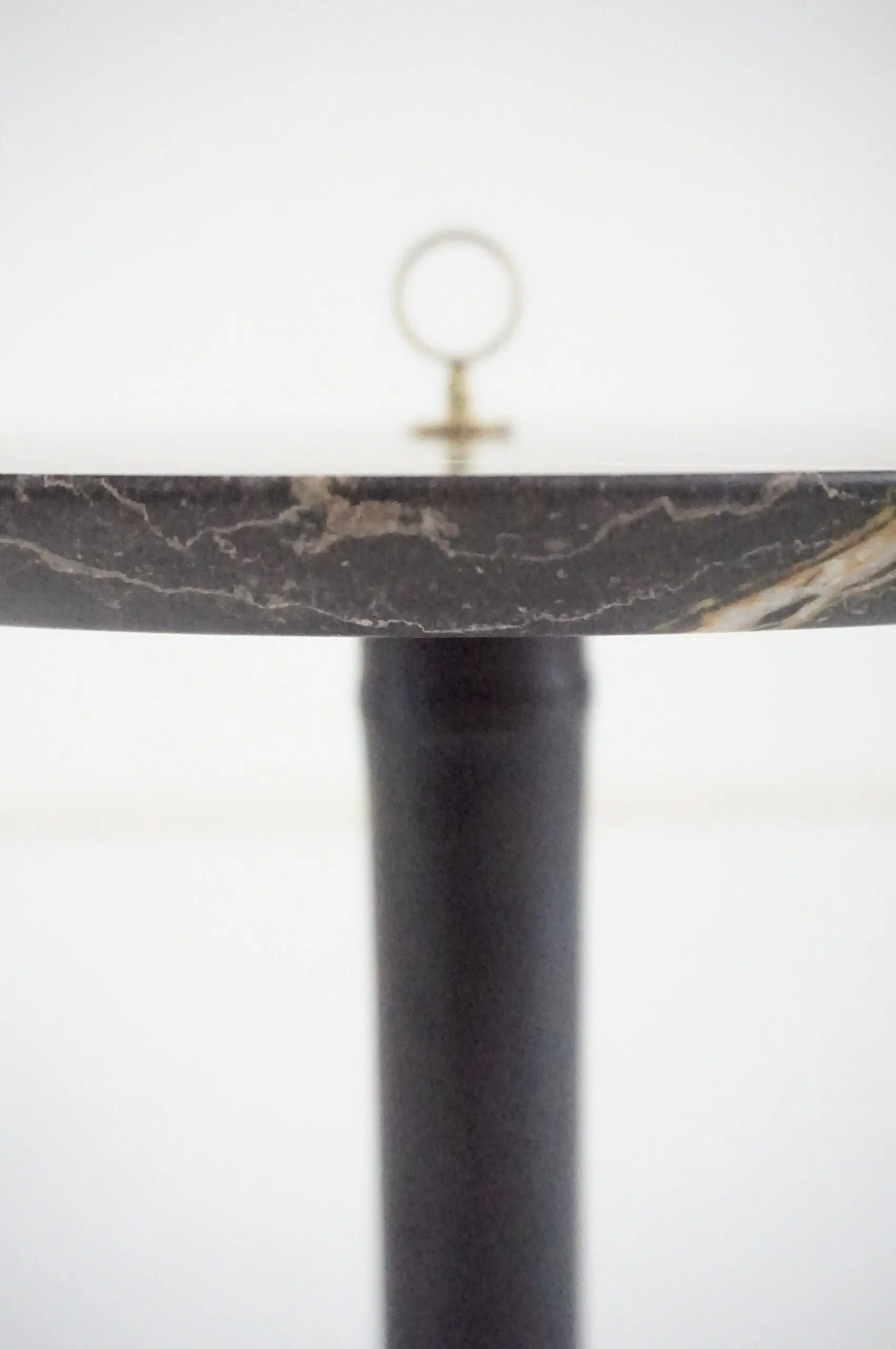Round Gueridon Side Table marble, bamboo and brass, C-NOIRE, Lorenzo Ciompi 2025 — photo 14