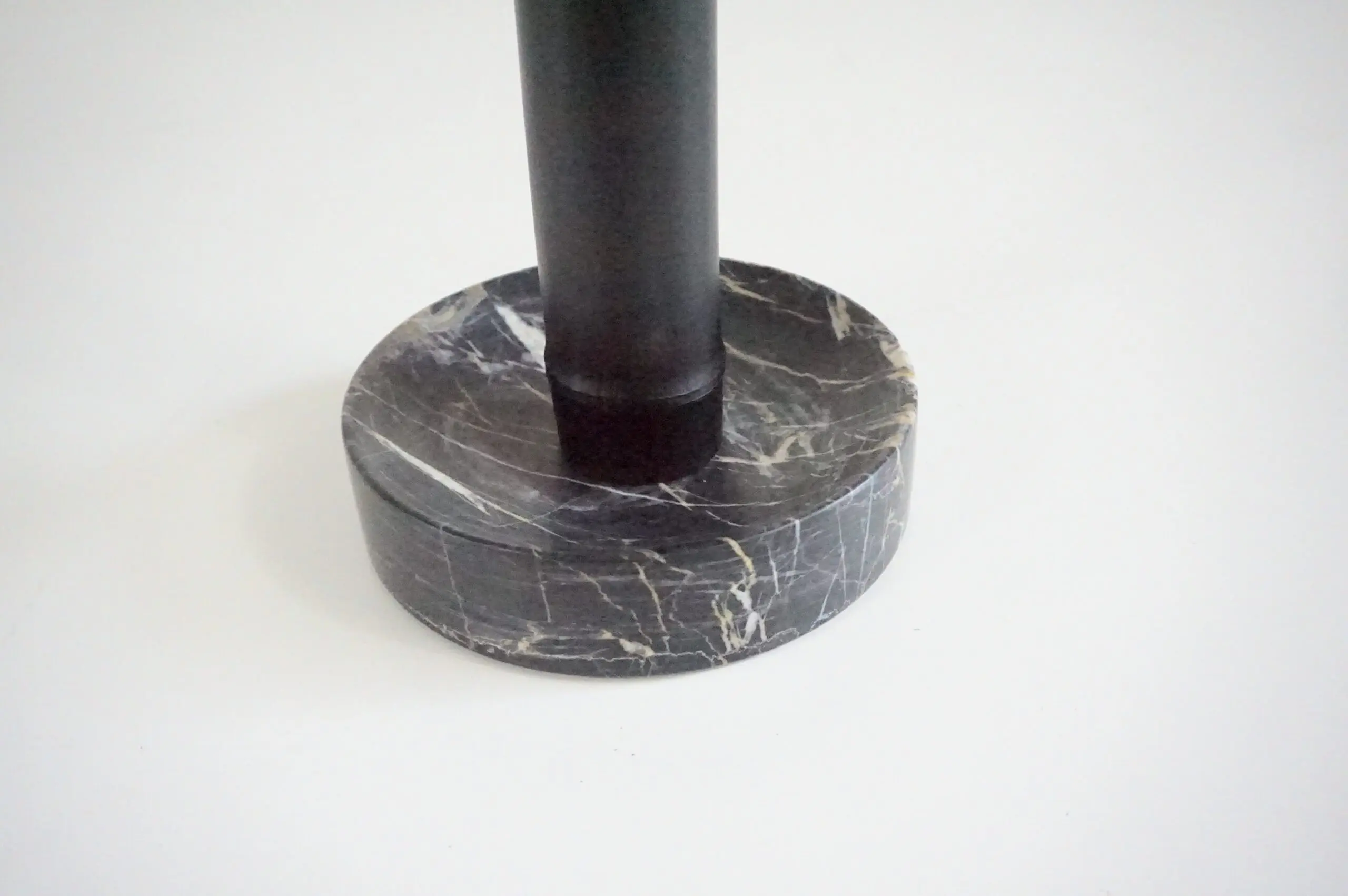 Round Gueridon Side Table marble, bamboo and brass, C-NOIRE, Lorenzo Ciompi 2025 — photo 12