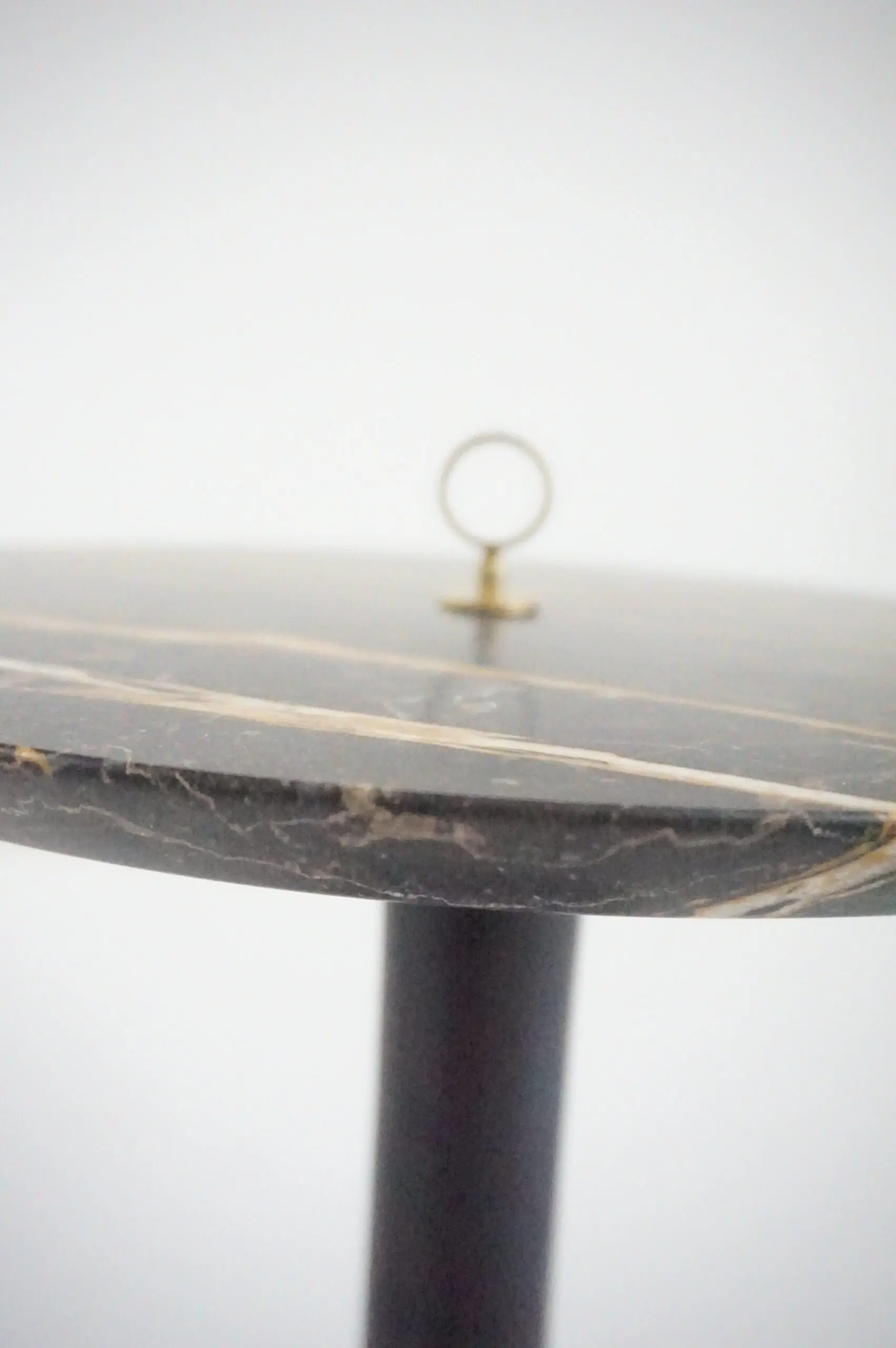Round Gueridon Side Table marble, bamboo and brass, C-NOIRE, Lorenzo Ciompi 2025 — photo 8