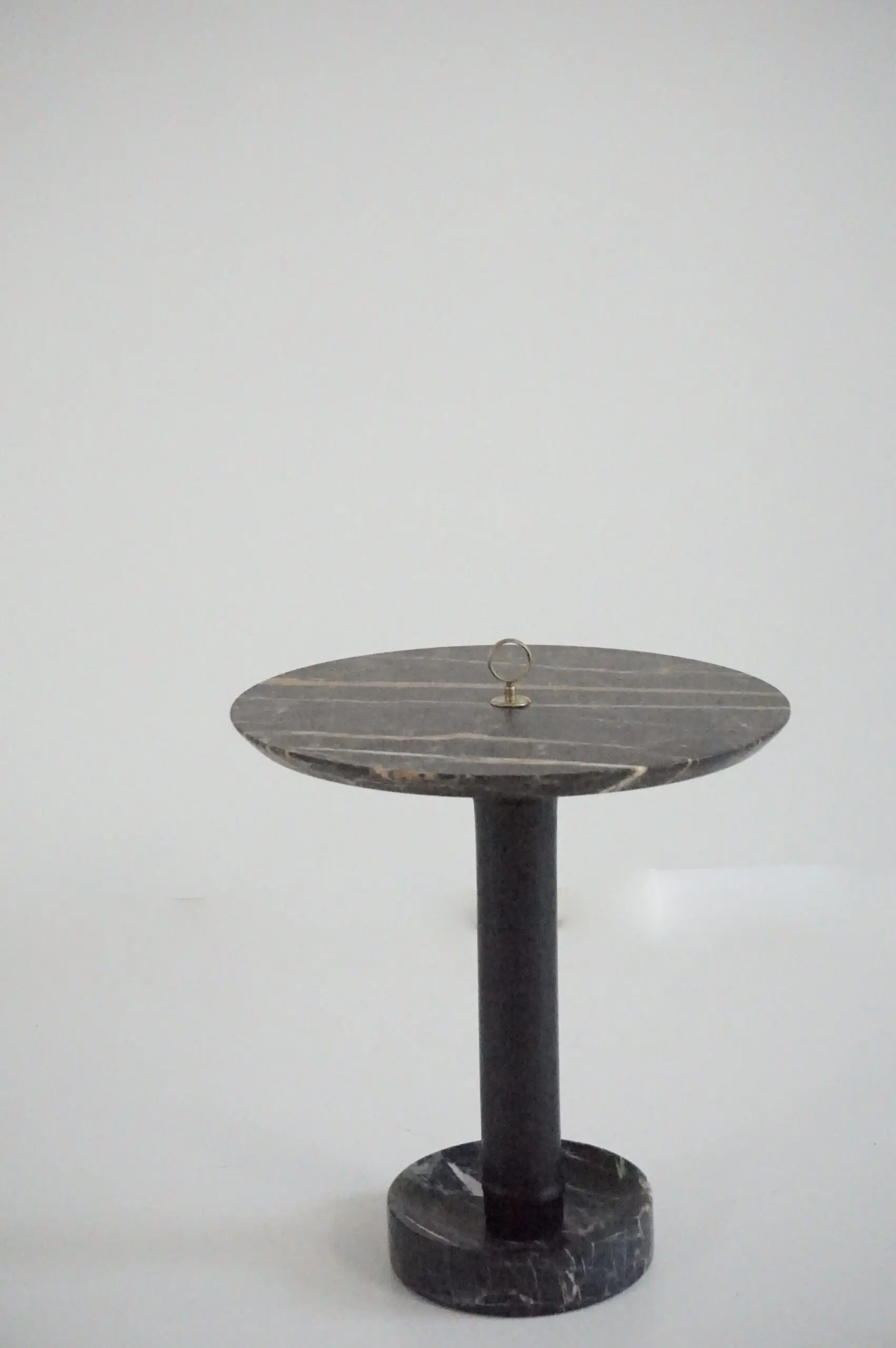 Round Gueridon Side Table marble, bamboo and brass, C-NOIRE, Lorenzo Ciompi 2025 — photo 5