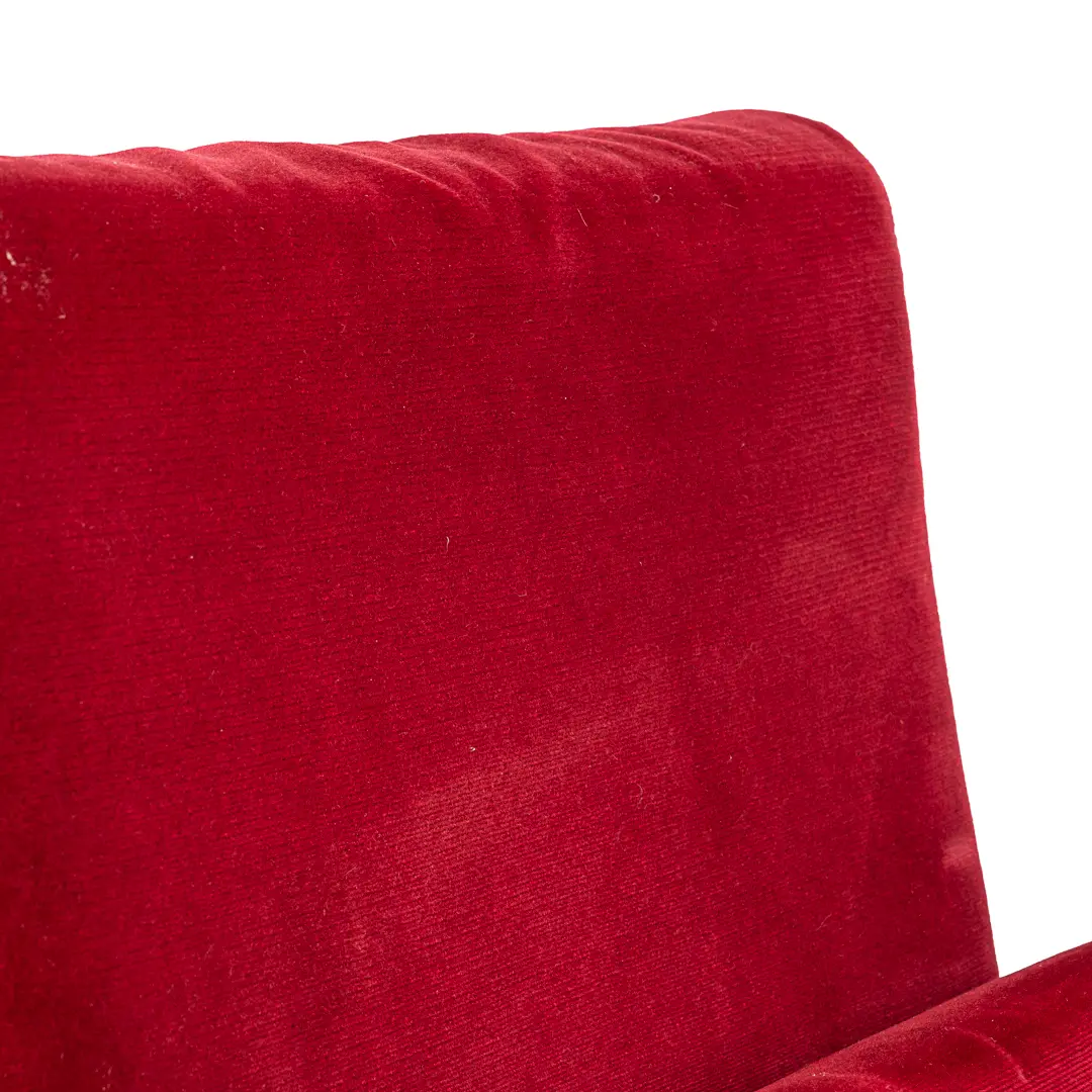 Set of 12 Red Velvet Carlo Scarpa Theatre Chairs, from the Auditorium Roma, 1960 — photo 18