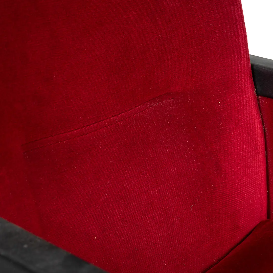 Set of 12 Red Velvet Carlo Scarpa Theatre Chairs, from the Auditorium Roma, 1960 — photo 12