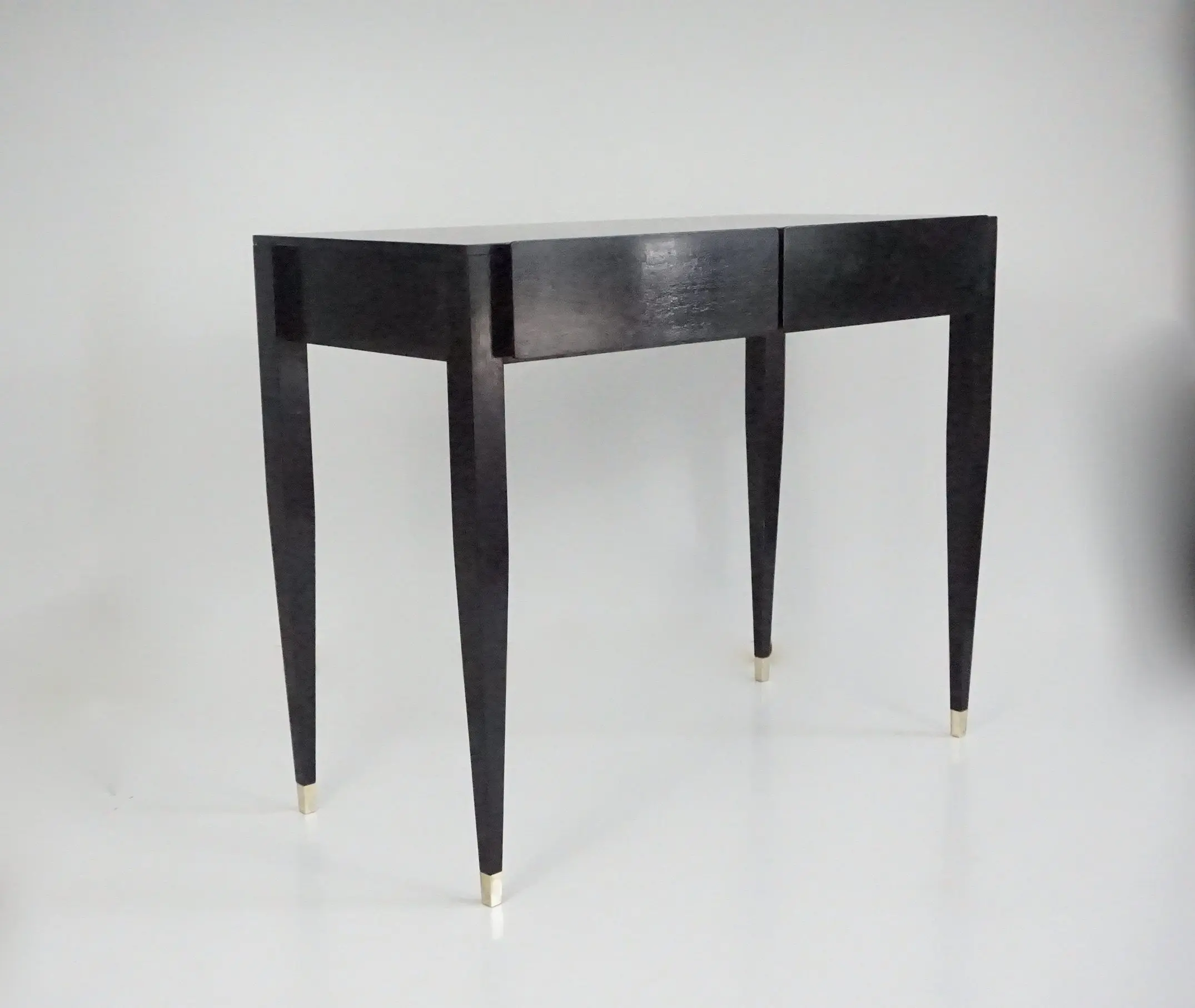 Gio Ponti black lacquered console vanity table  from Hotel Royal, 1955 — Gio Ponti