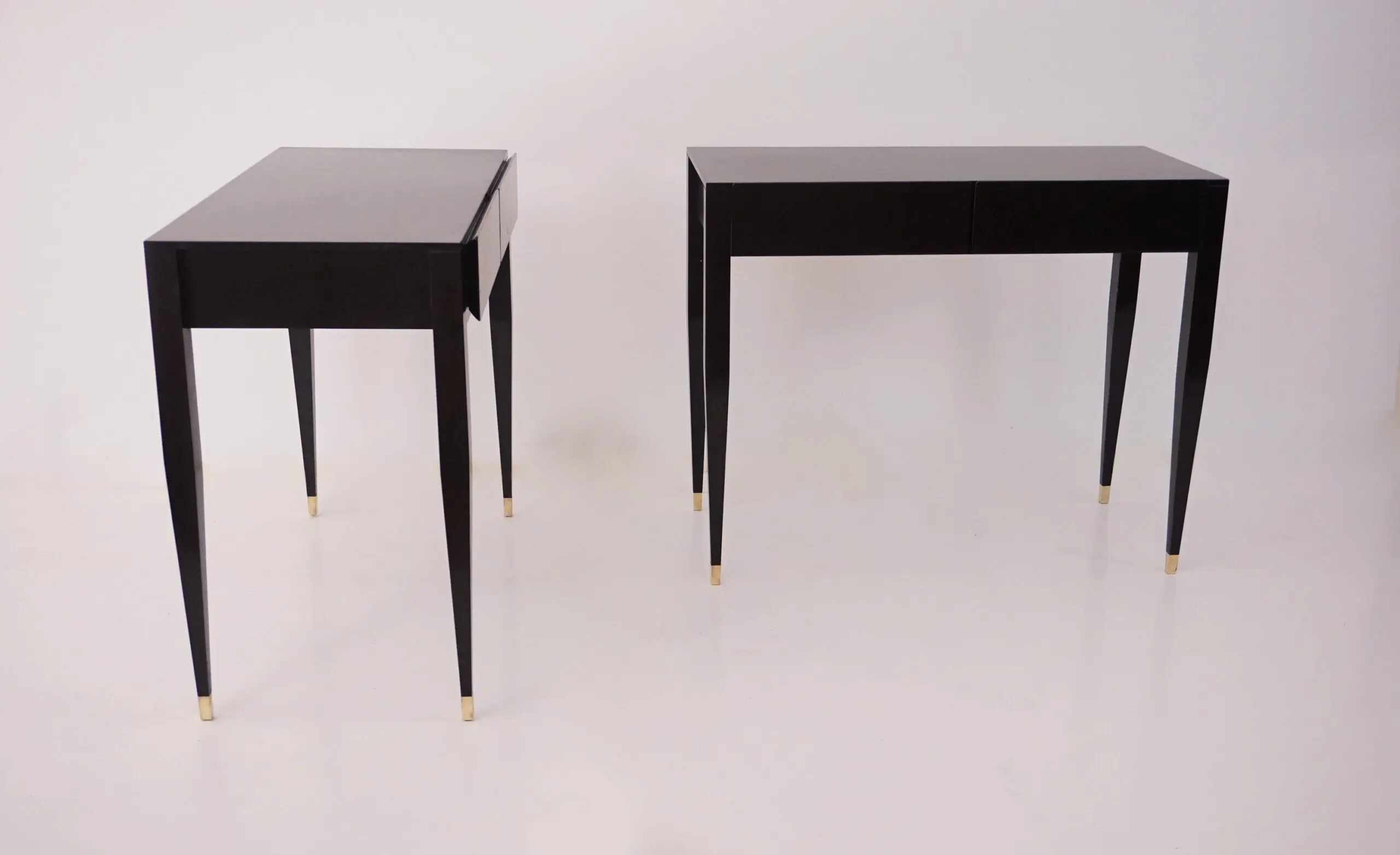 Gio Ponti black lacquered console vanity table  from Hotel Royal, 1955 — photo 12