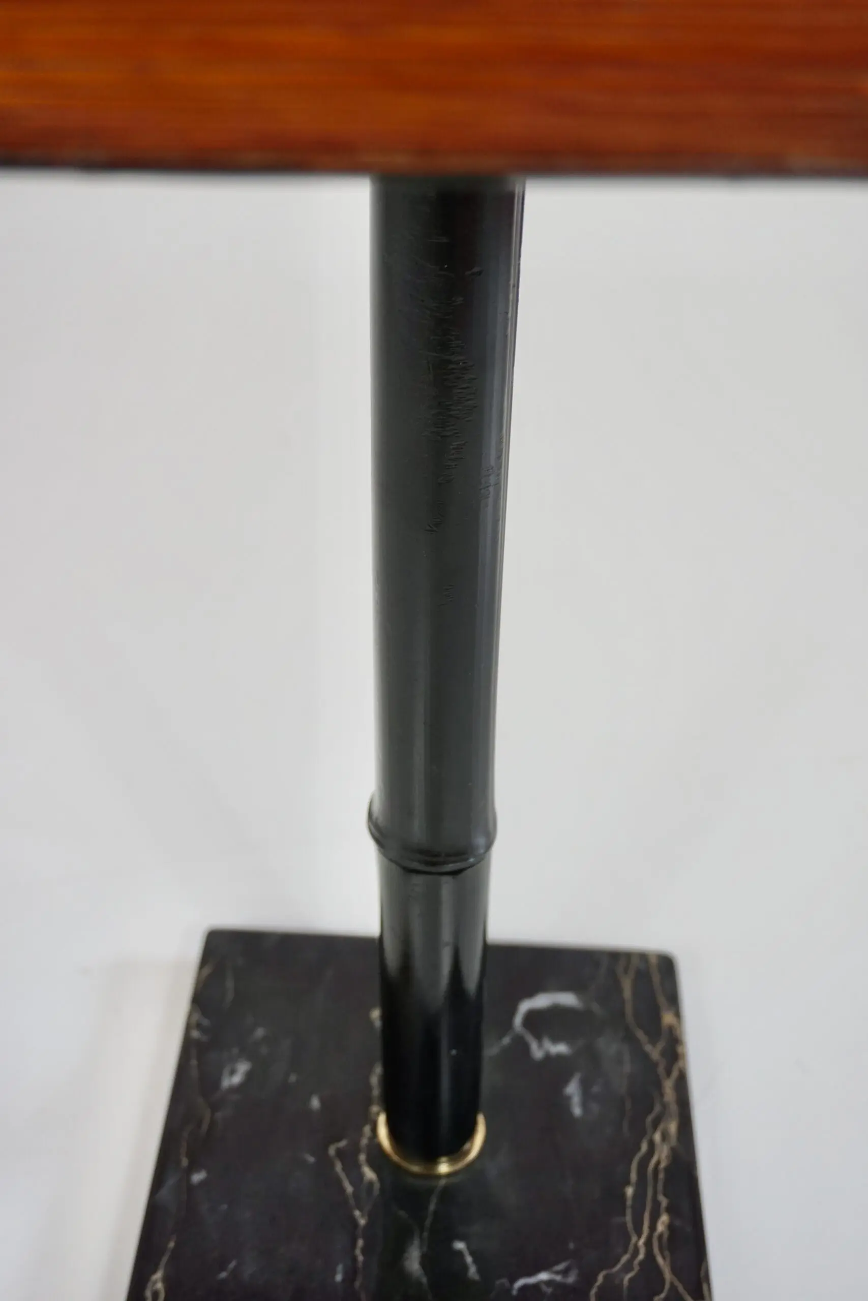 squared  gueridon side table marble, bamboo, wood, brass, C-NOIRE 2 L. Ciompi 25 — photo 10