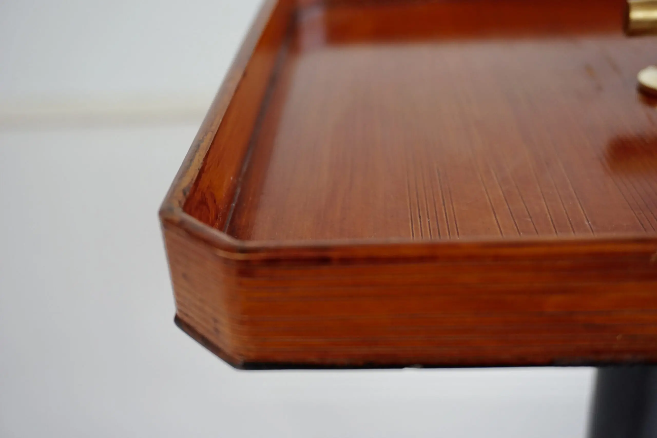 squared  gueridon side table marble, bamboo, wood, brass, C-NOIRE 2 L. Ciompi 25 — photo 8