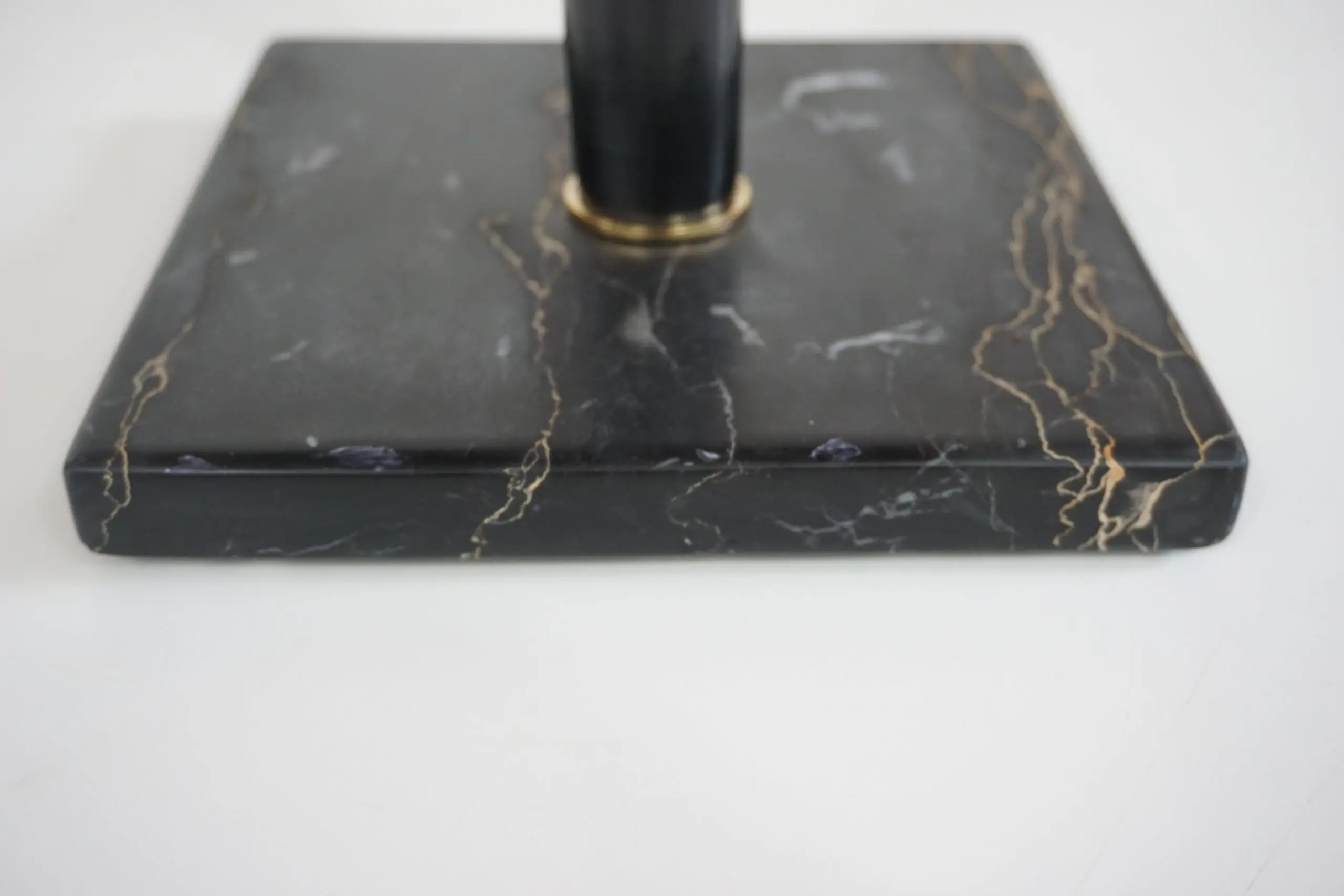squared  gueridon side table marble, bamboo, wood, brass, C-NOIRE 2 L. Ciompi 25 — photo 14