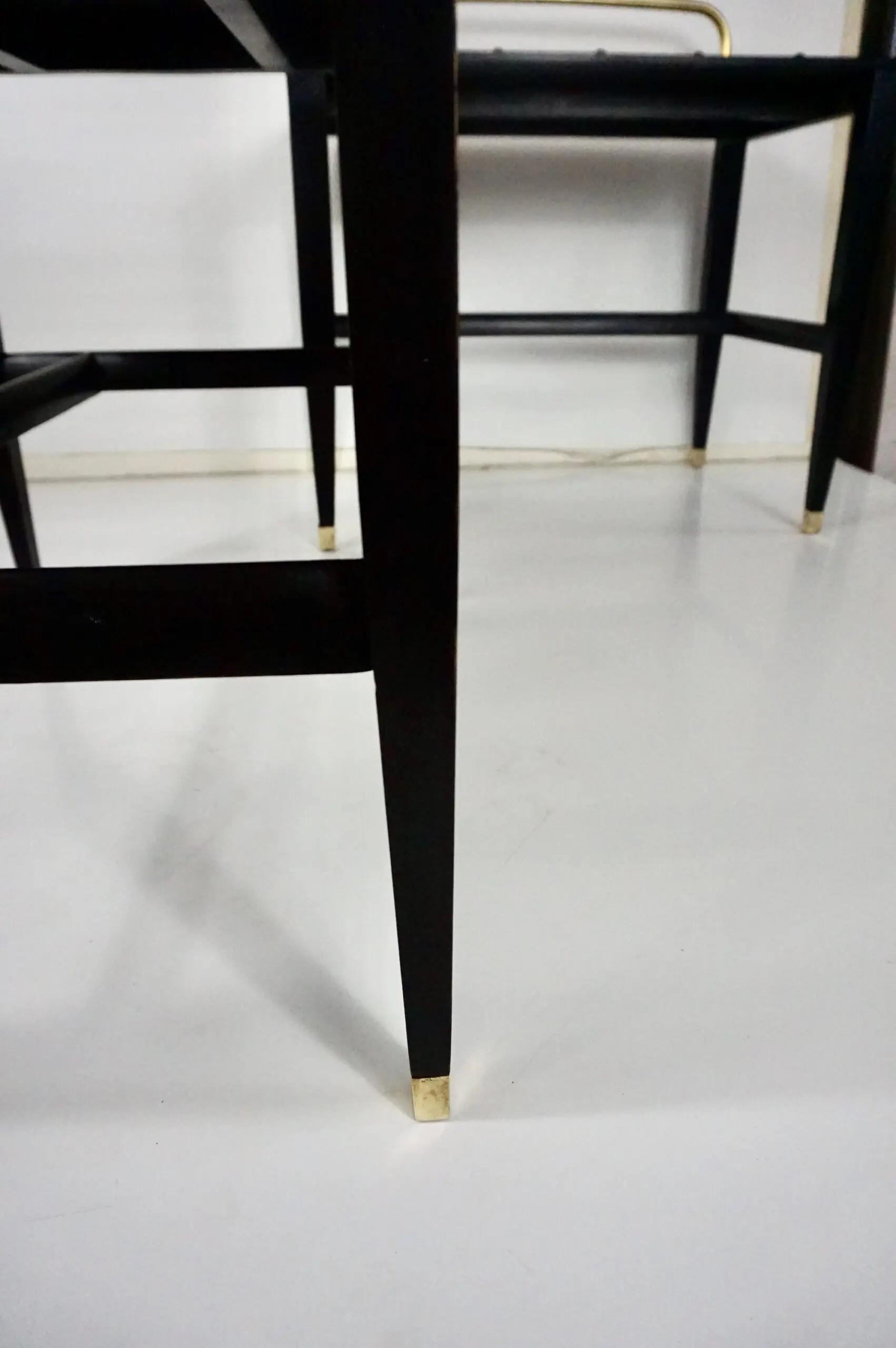 pair Gio Ponti Black Lacquered Side Tables from Hotel Royal, Naples, 1955 — photo 9