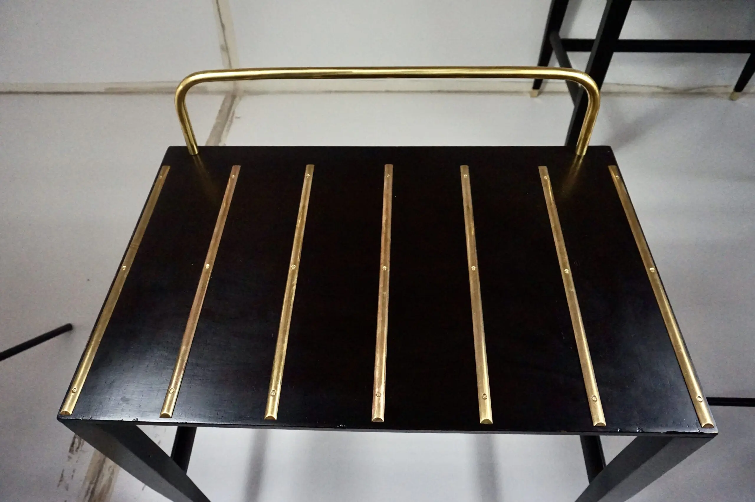 pair Gio Ponti Black Lacquered Side Tables from Hotel Royal, Naples, 1955 — photo 11