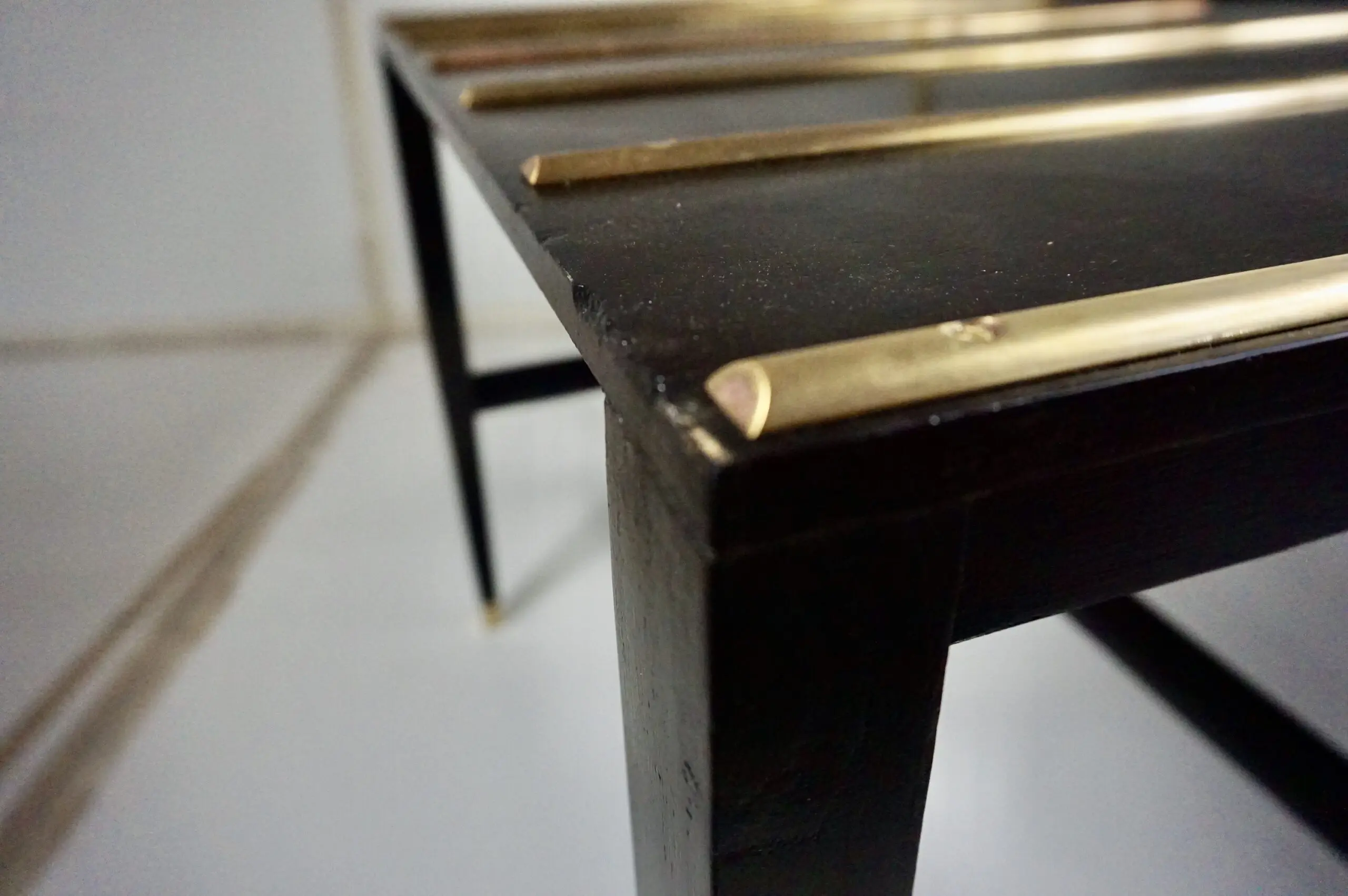 pair Gio Ponti Black Lacquered Side Tables from Hotel Royal, Naples, 1955 — photo 14