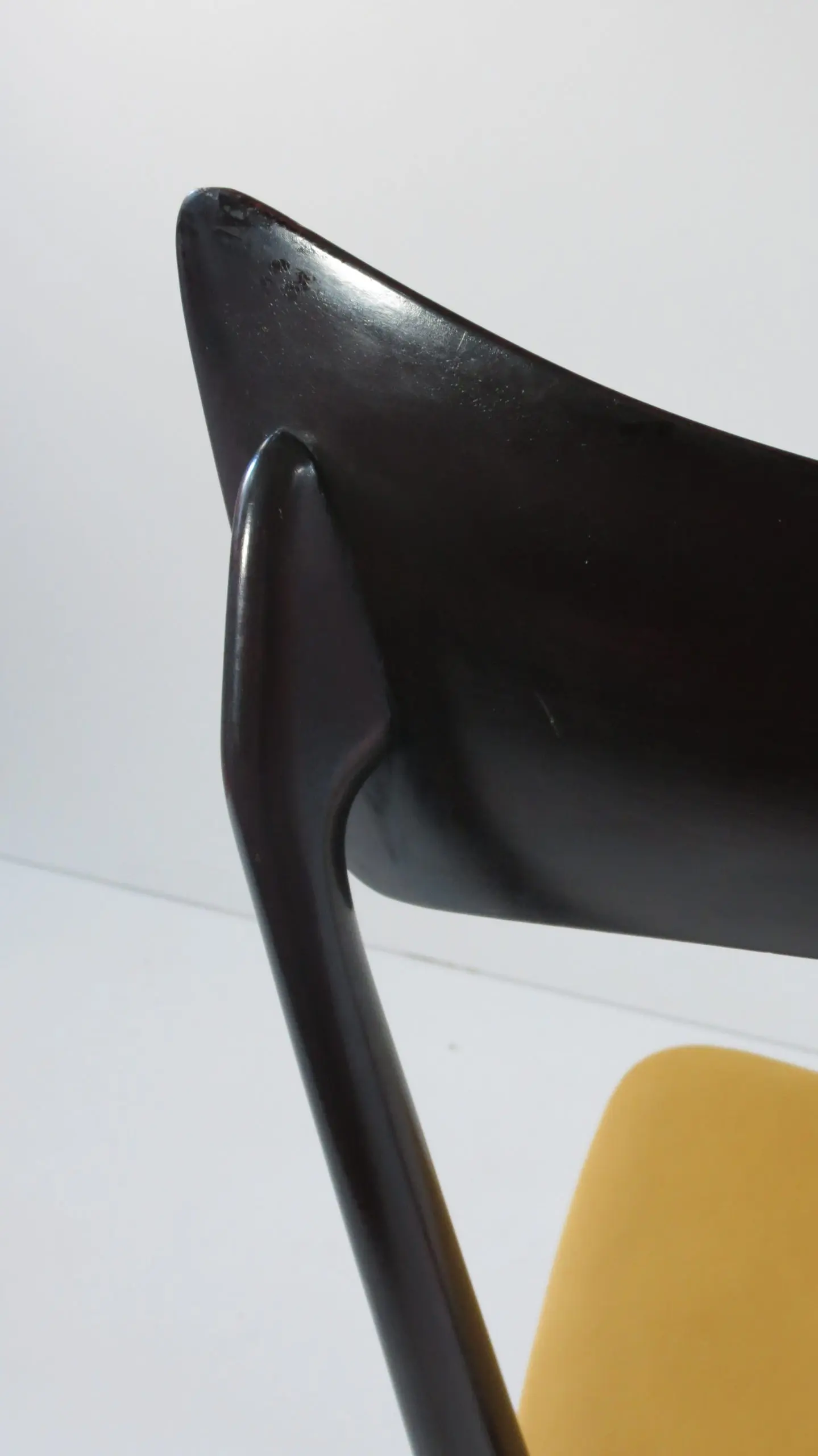 Set of Six Ico and Luisa Parisi Ebonized Dining Chairs by Ariberto Colombo, 1952 — photo 10