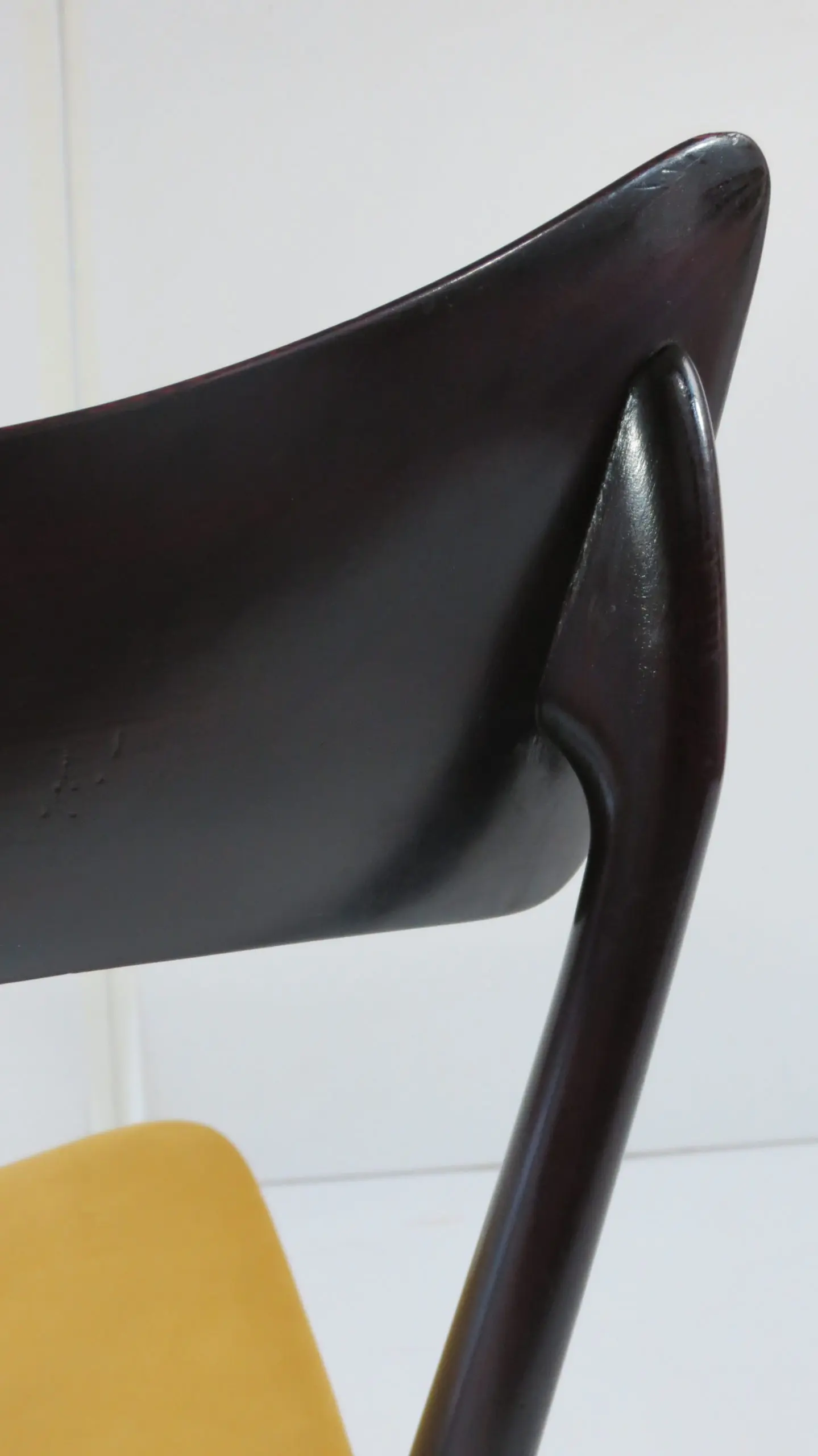 Set of Six Ico and Luisa Parisi Ebonized Dining Chairs by Ariberto Colombo, 1952 — photo 11