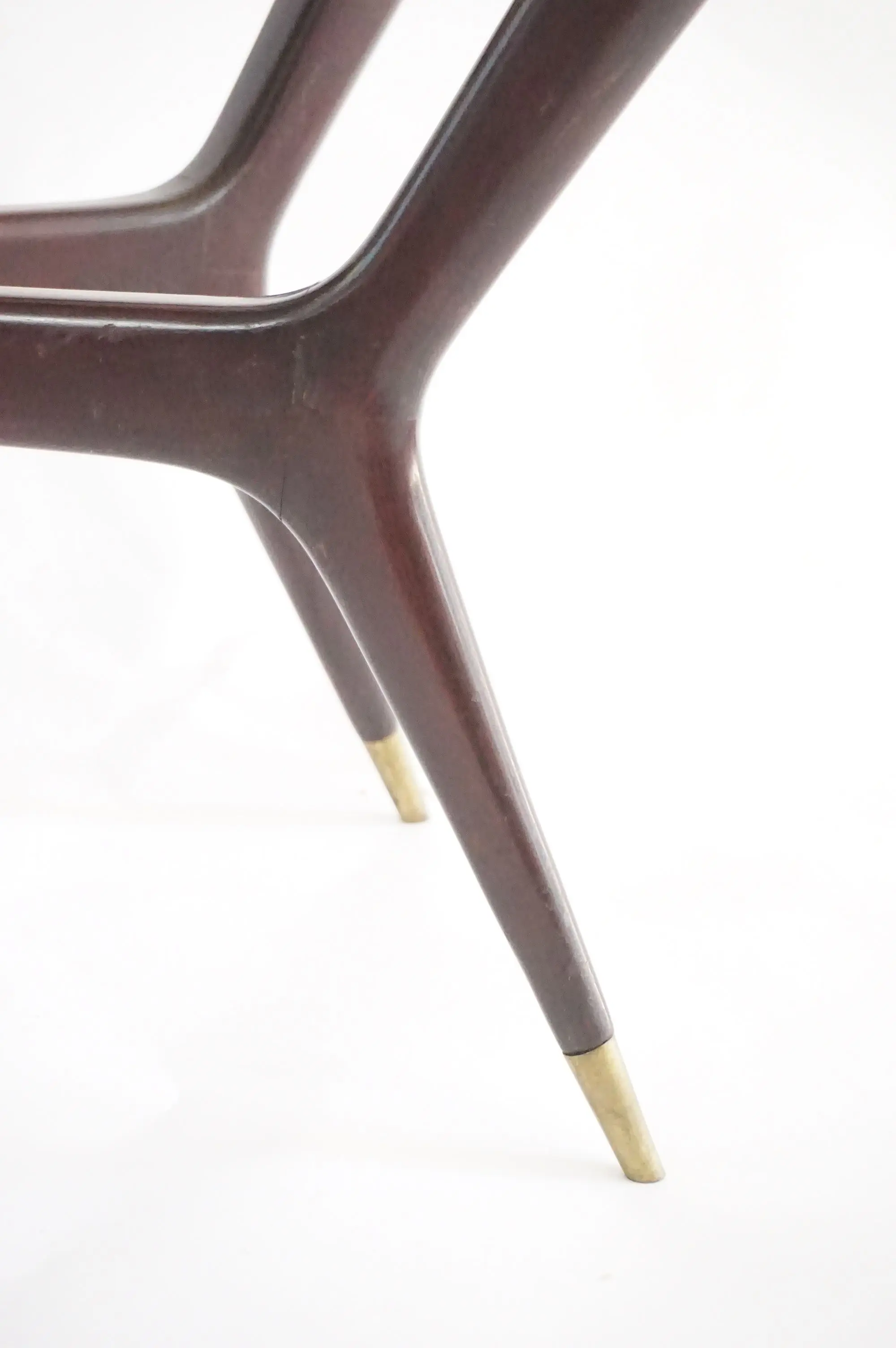 large Gio Ponti coffee table, walnut and Fontana arte thick glass, 1940 — photo 16