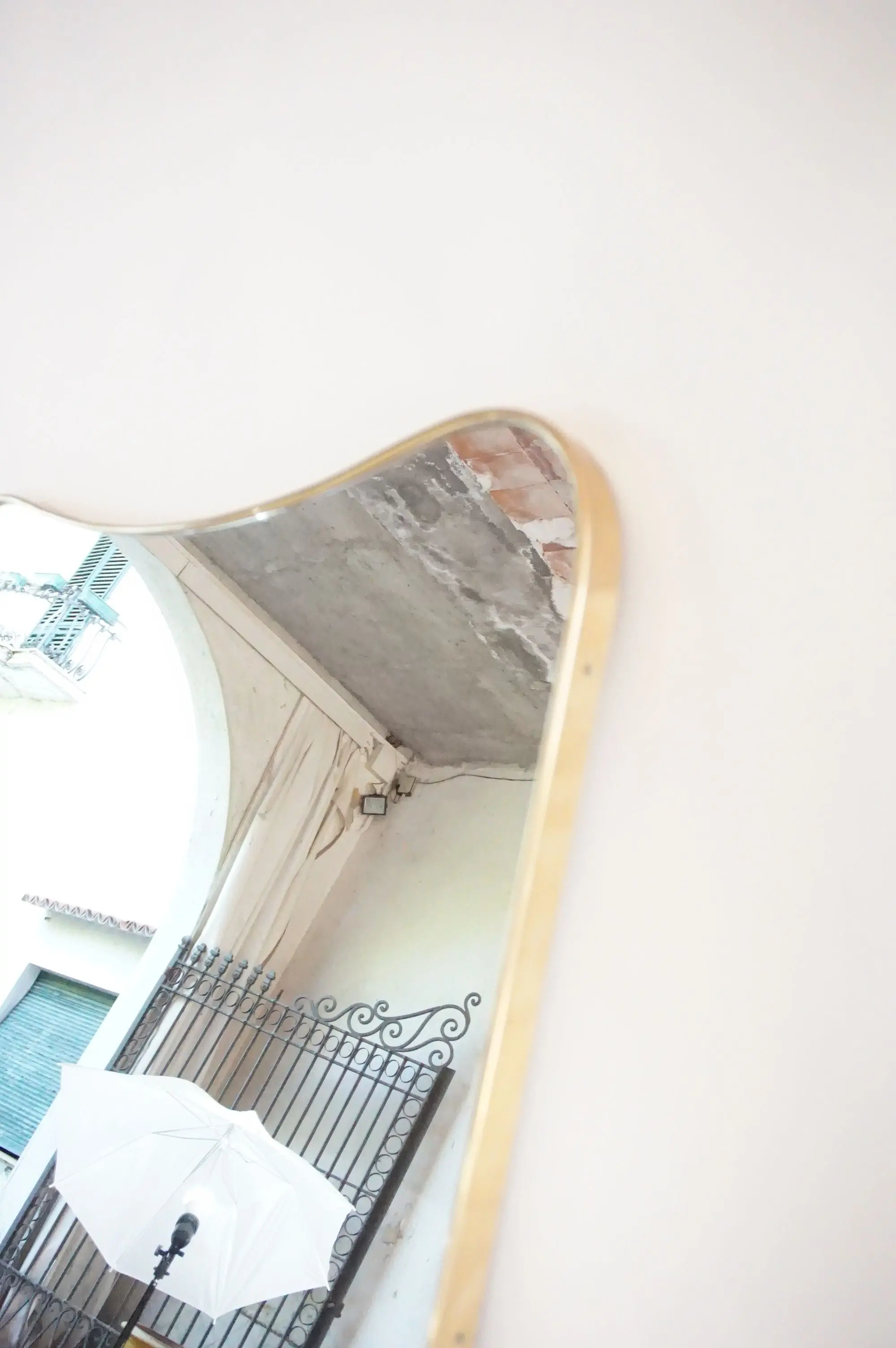 pair of large Gio Ponti wall mirrors from Hotel Bristol Merano, 1950 — photo 13