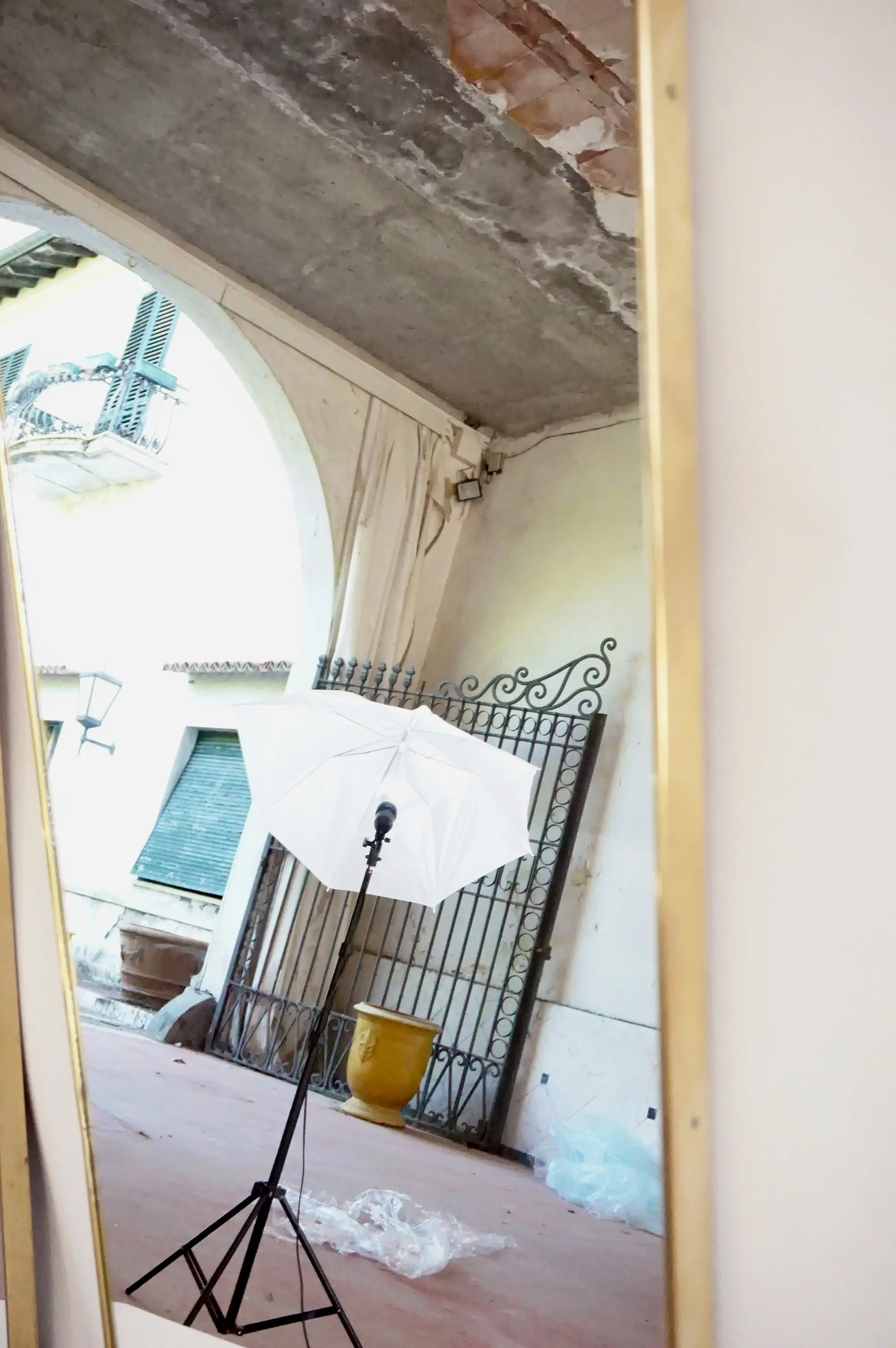 pair of large Gio Ponti wall mirrors from Hotel Bristol Merano, 1950 — photo 17