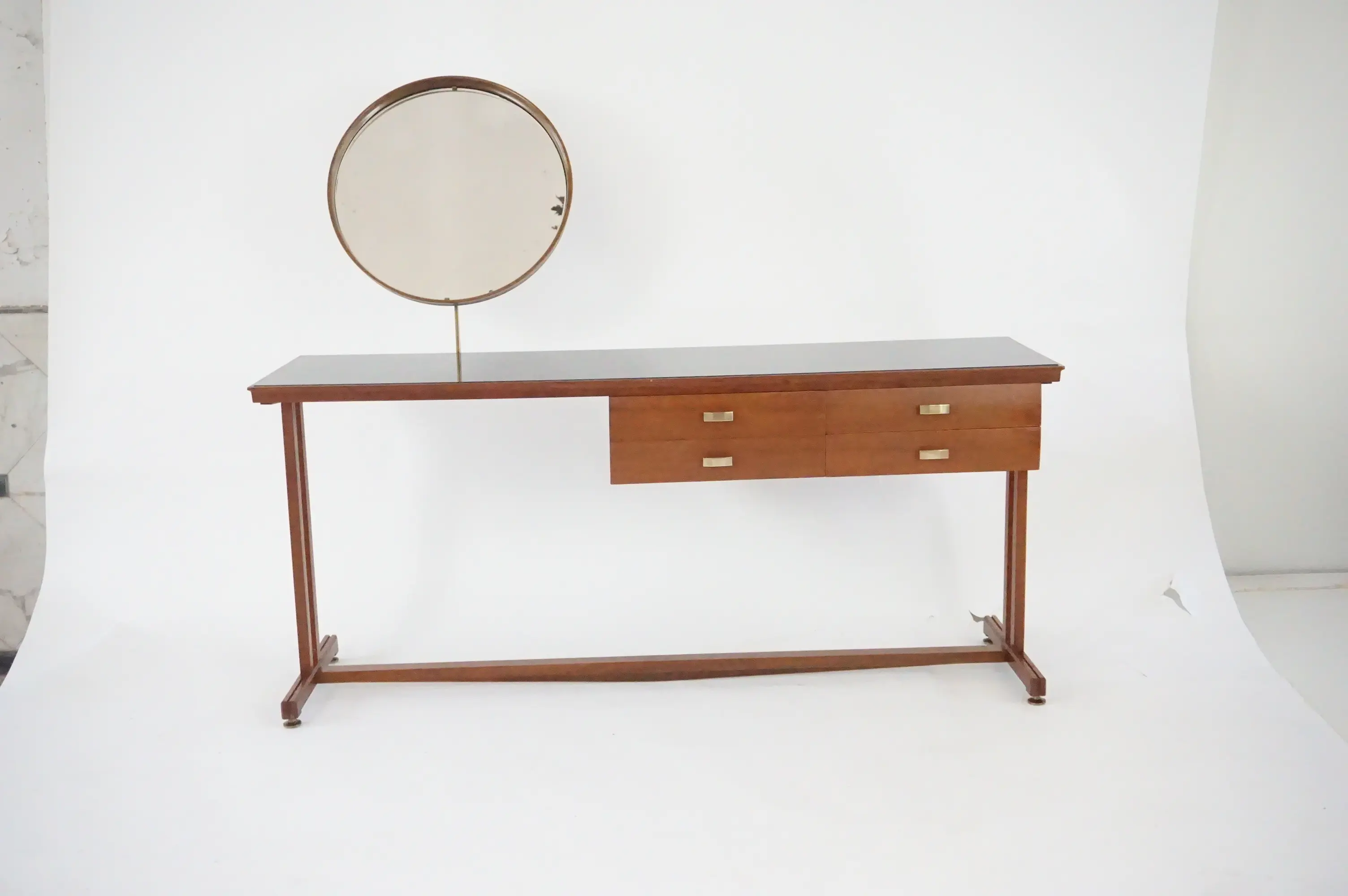 Silvio Cavatorta large consolle -dressing table, with a large mirror, 1950 — photo 31