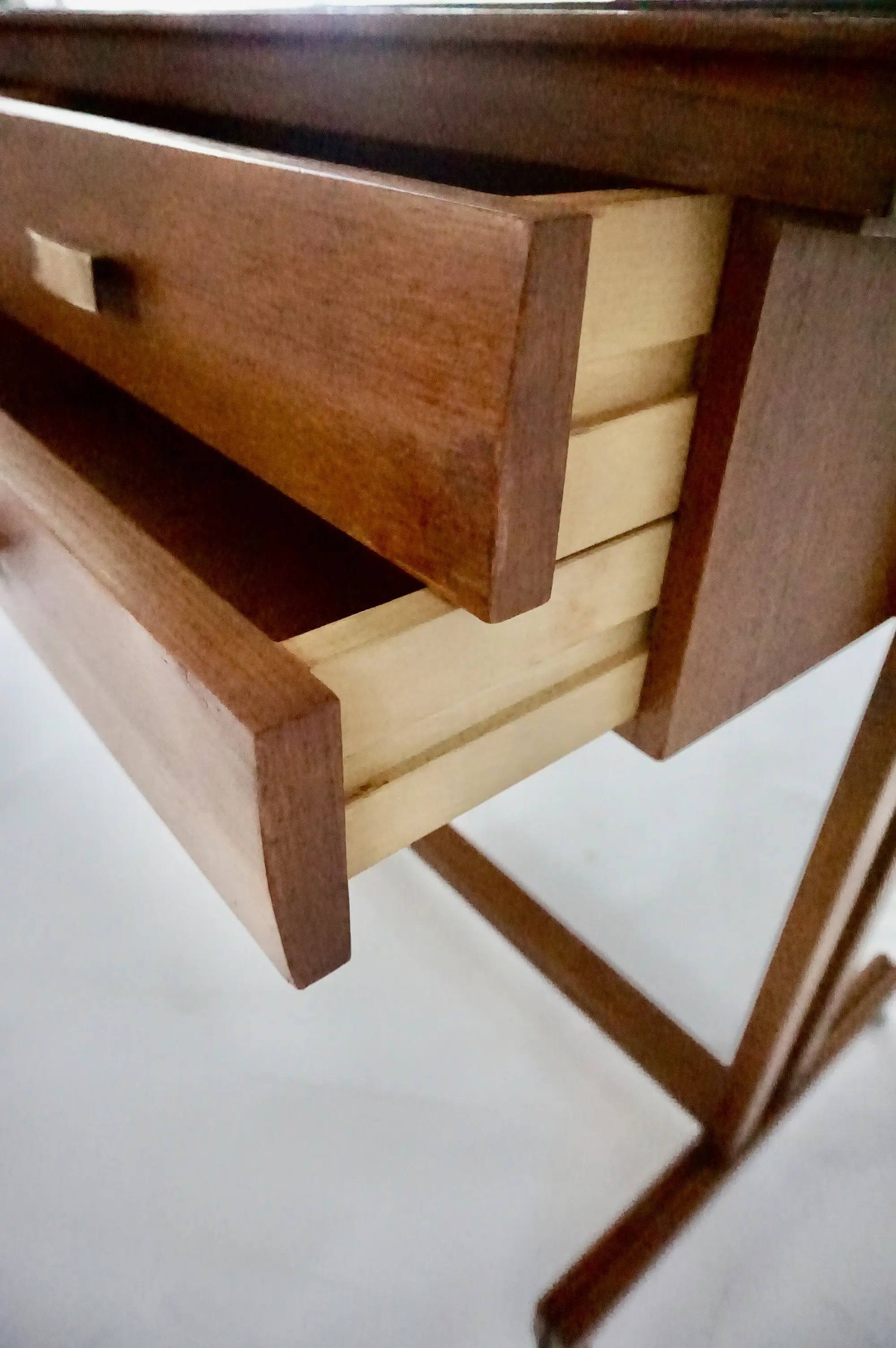 pair of Silvio Cavatorta large consolle tables, dressing tables, 1950 — photo 12