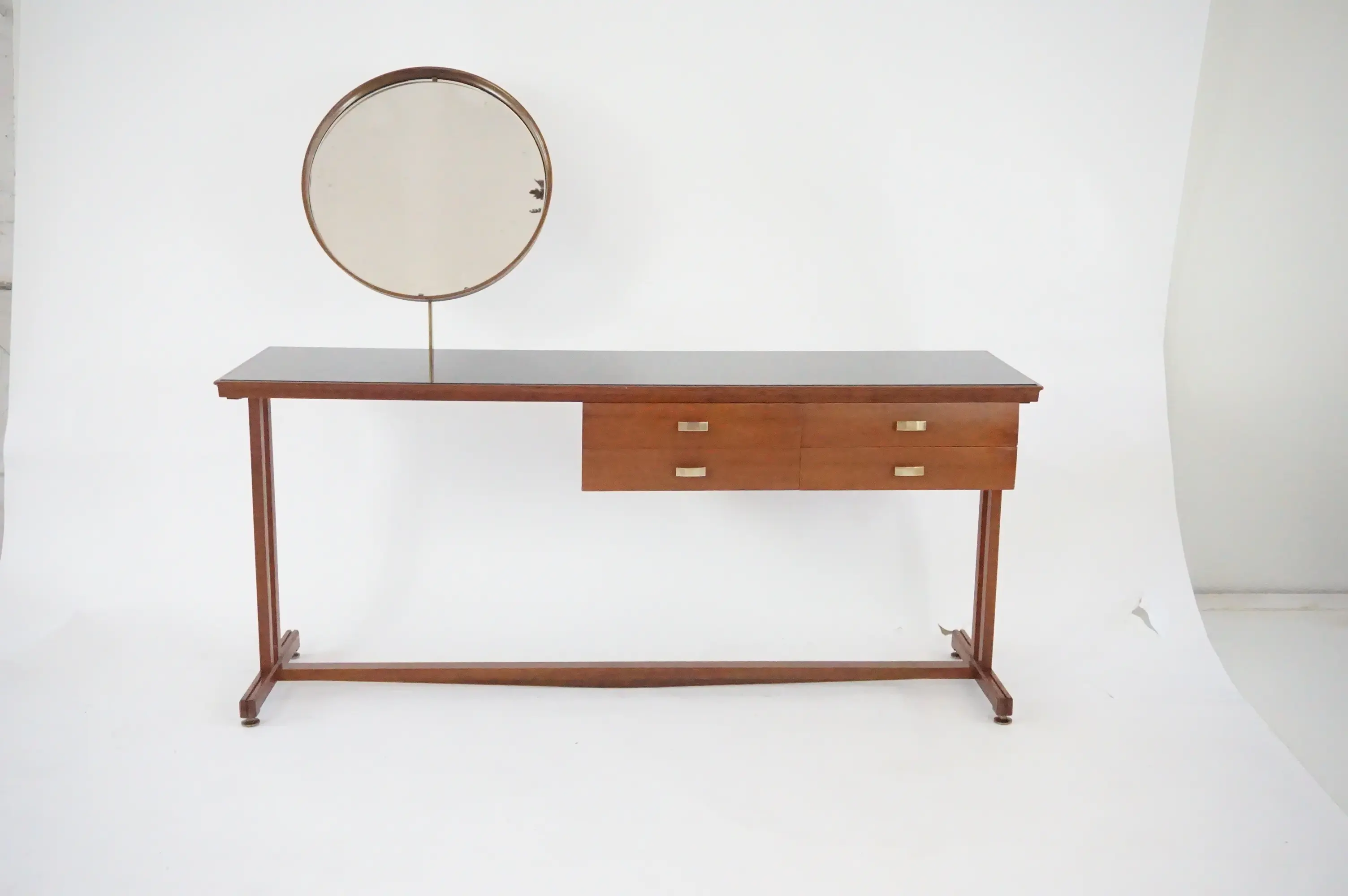 pair of Silvio Cavatorta large consolle tables, dressing tables, 1950 — photo 33