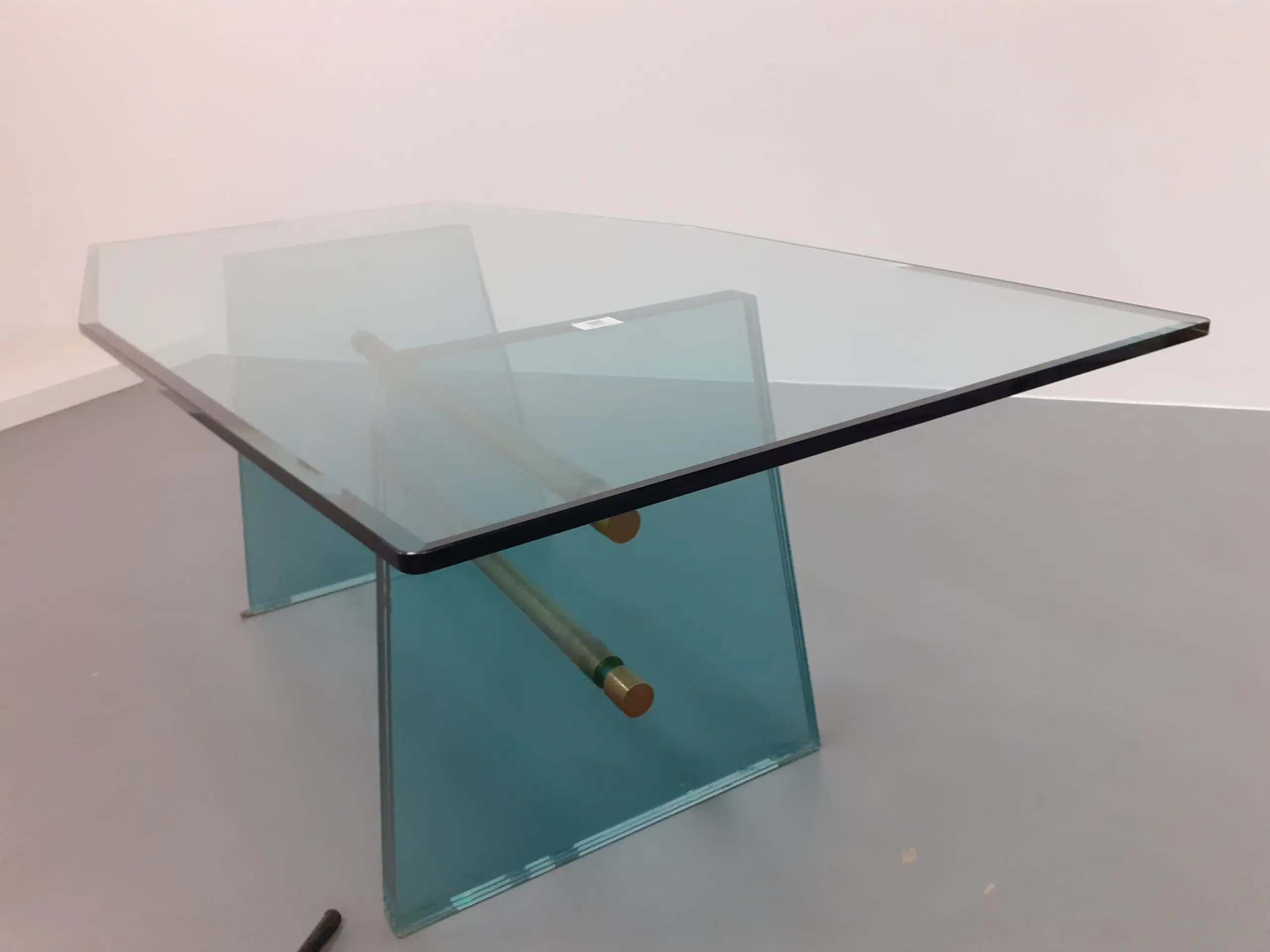 Rare Pietro Chiesa Large Glass Dining Table for Fontana Arte, circa 1940 — photo 9