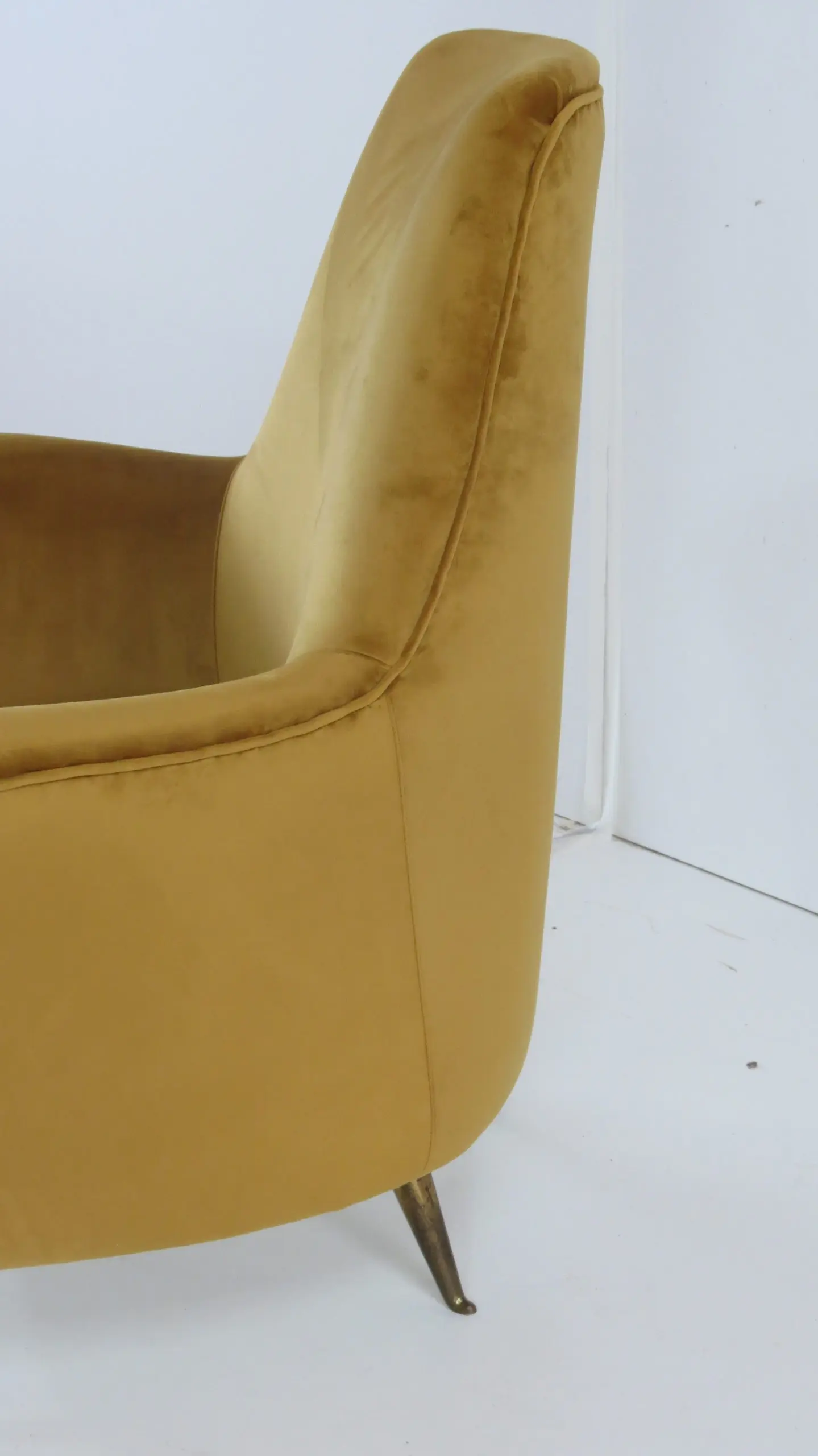 Pair of Rare Gold Ico & Luisa Parisi Armchairs by Isa, 1952 — photo 15