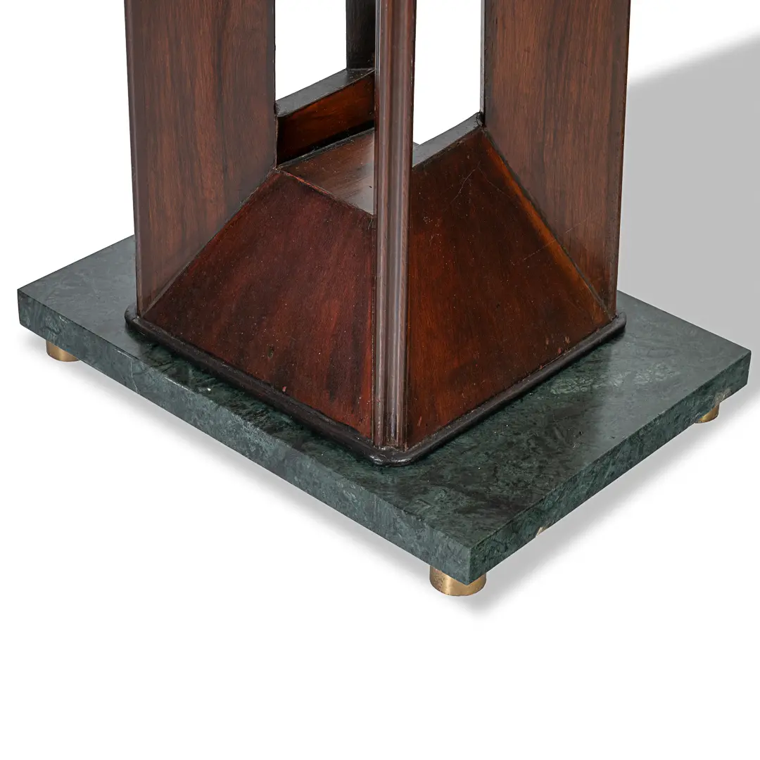 Pair of Dassi "verde alpi" Marble and Rosewood Console Tables, 1940 — photo 12
