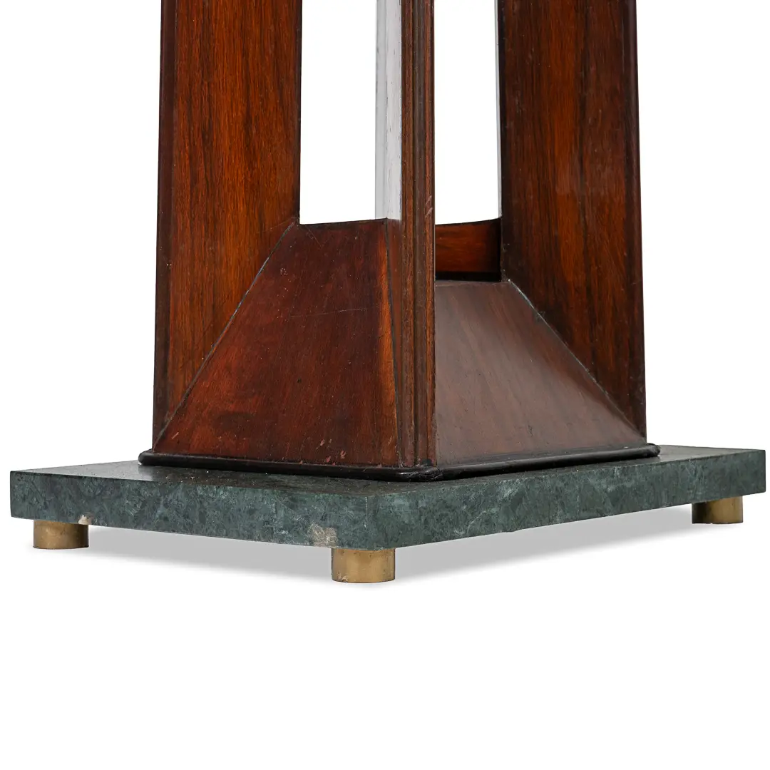 Pair of Dassi "verde alpi" Marble and Rosewood Console Tables, 1940 — photo 6