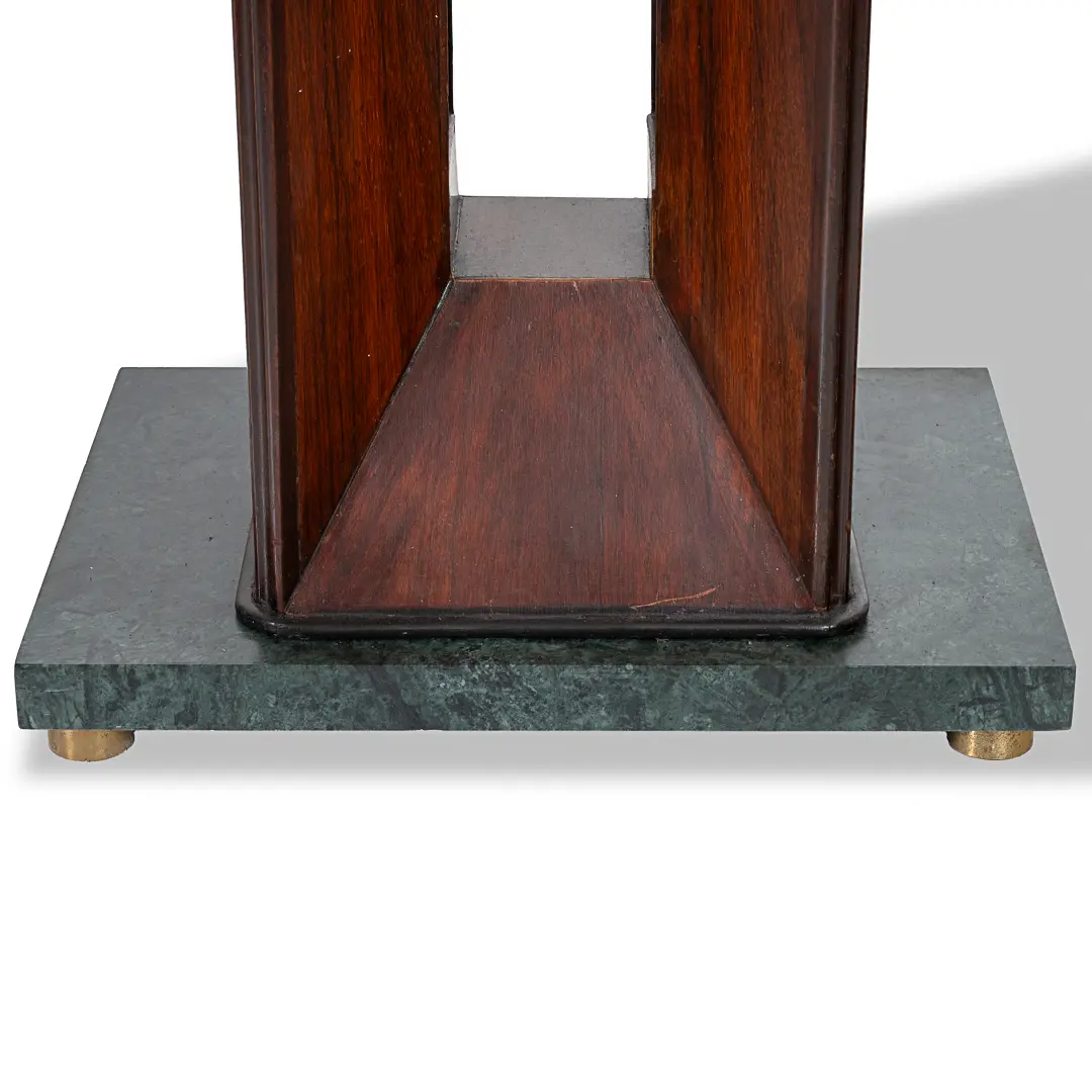 Pair of Dassi "verde alpi" Marble and Rosewood Console Tables, 1940 — photo 13