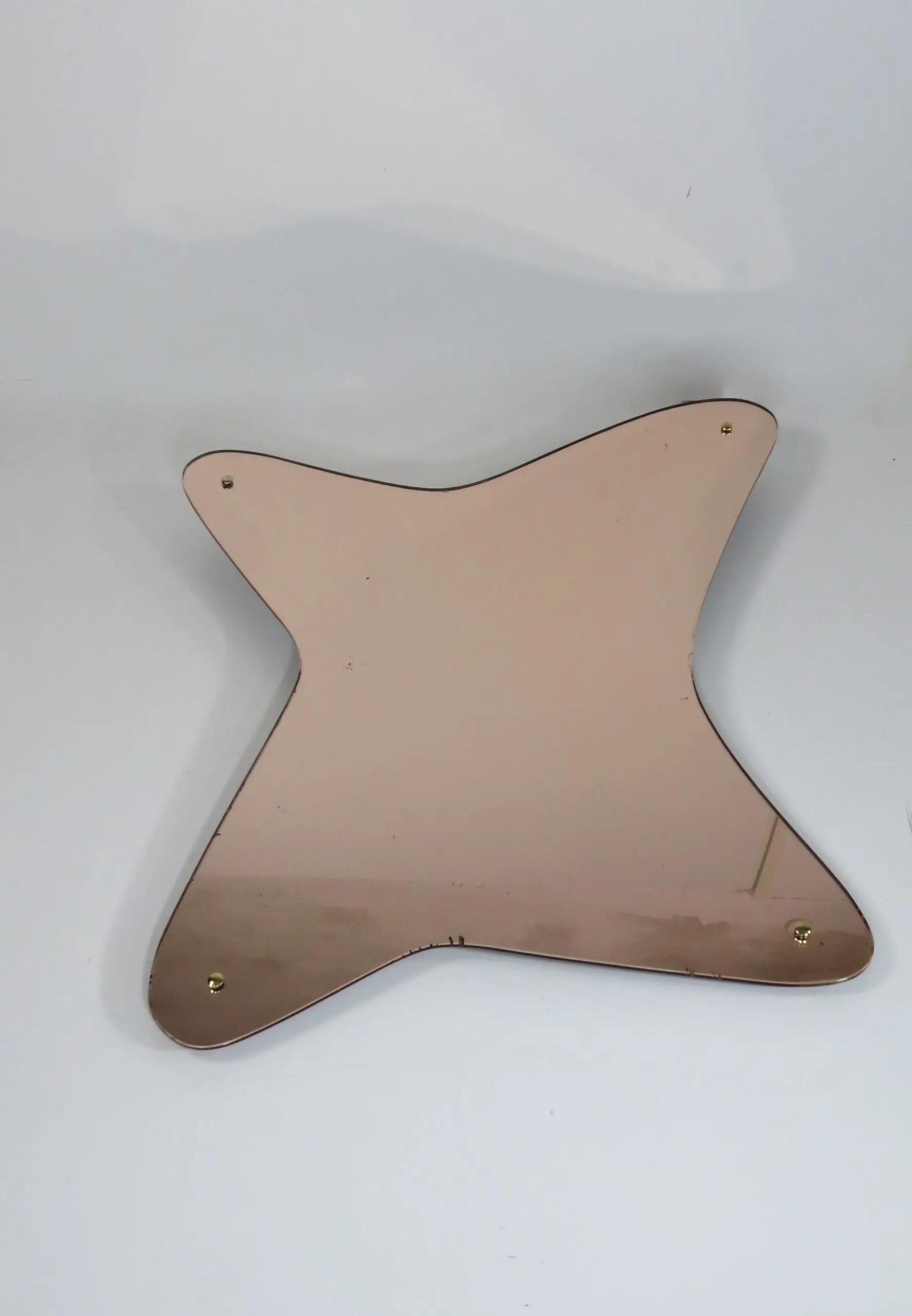 Rare Large Italian Pink Wall Mirror, Irregular Shape, circa 1950 — photo 5