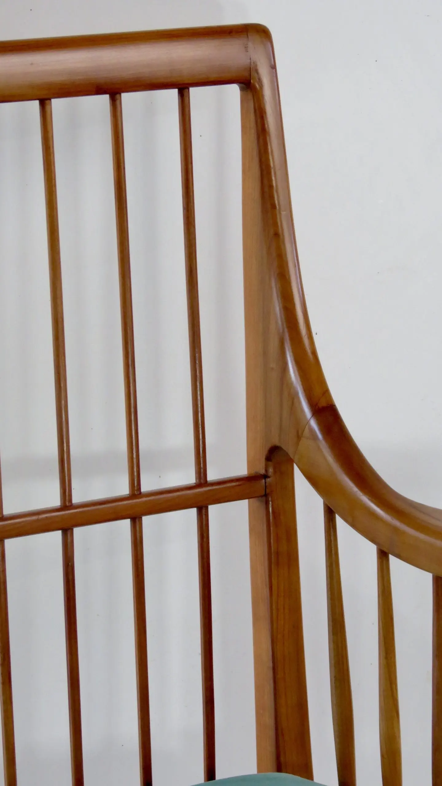 Rare Large Paolo Buffa Cherrywood Green Sofa, 1942 — photo 13