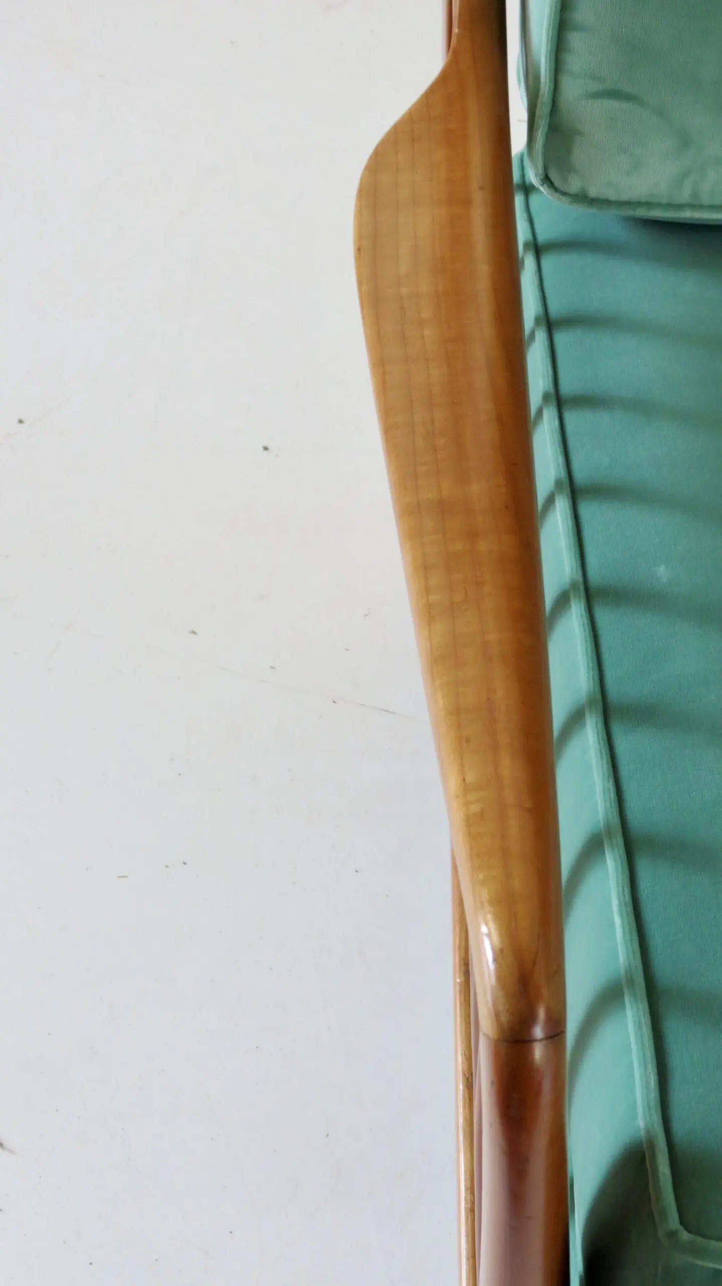 Rare Large Paolo Buffa Cherrywood Green Sofa, 1942 — photo 5