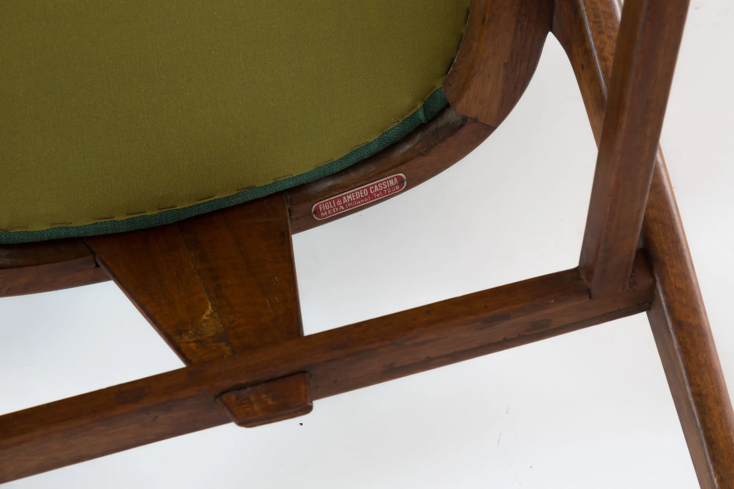 Important and rare set of six Cassina dining armchairs, 1950 — photo 16
