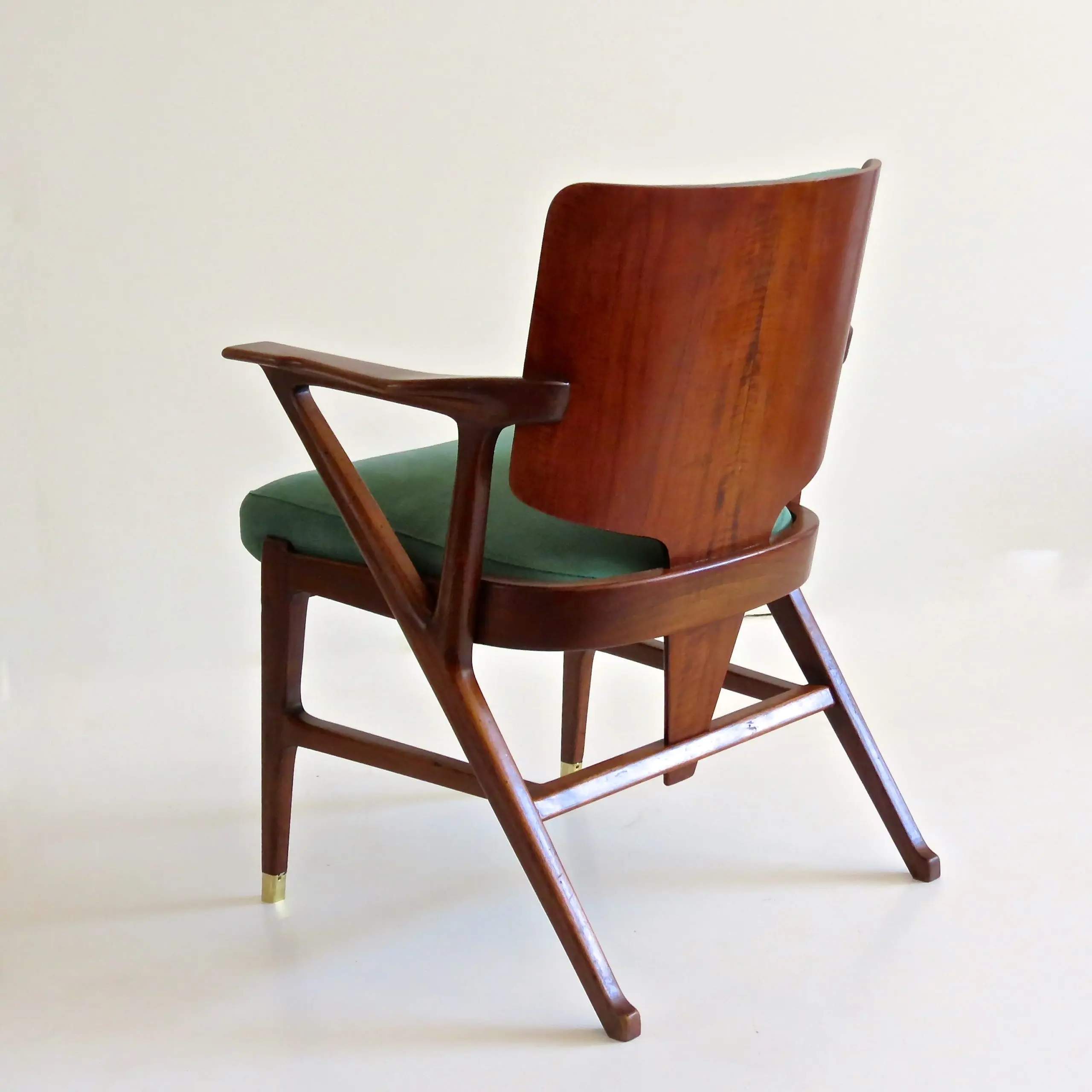 Important and rare set of six Cassina dining armchairs, 1950 — image 3