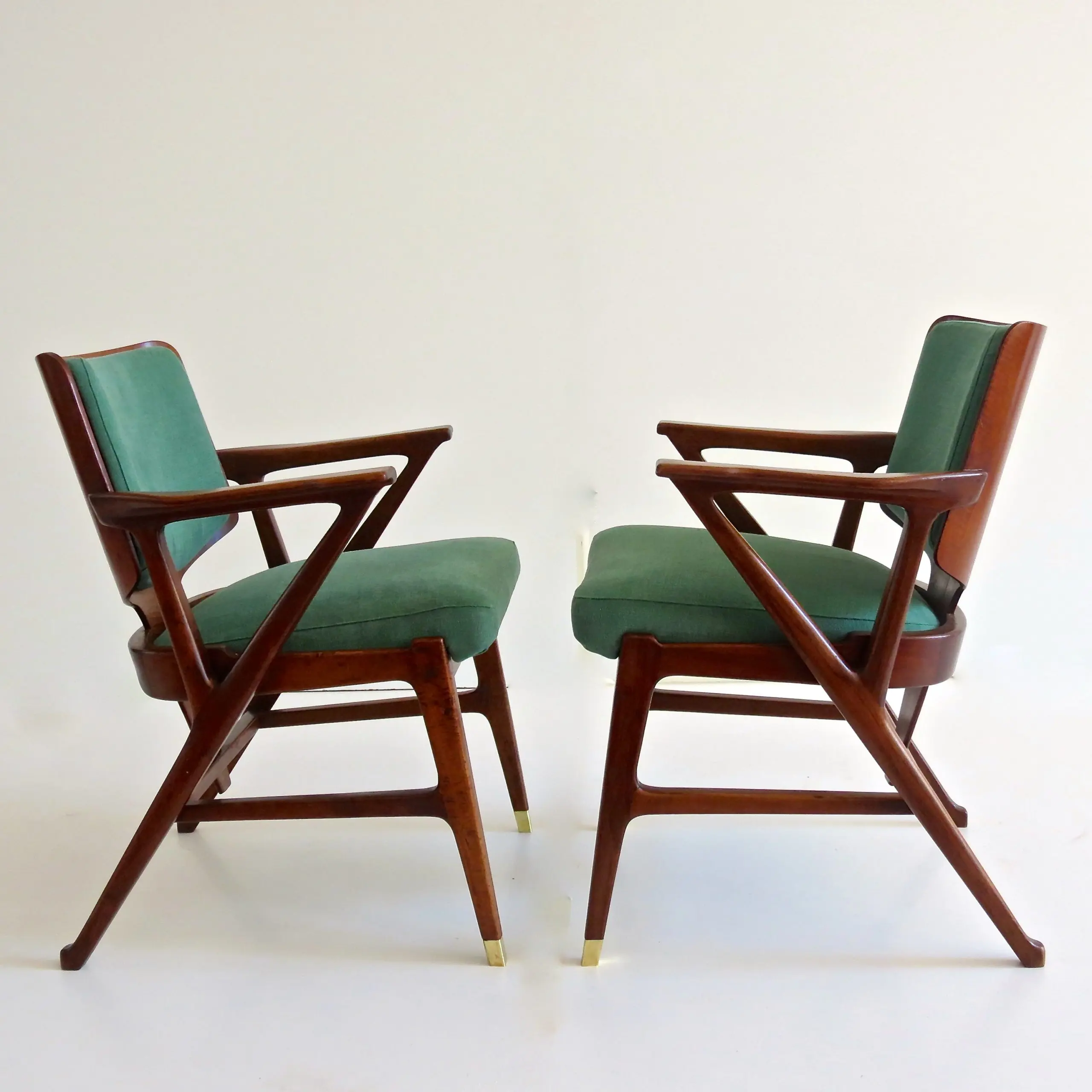Important and rare set of six Cassina dining armchairs, 1950 — photo 26